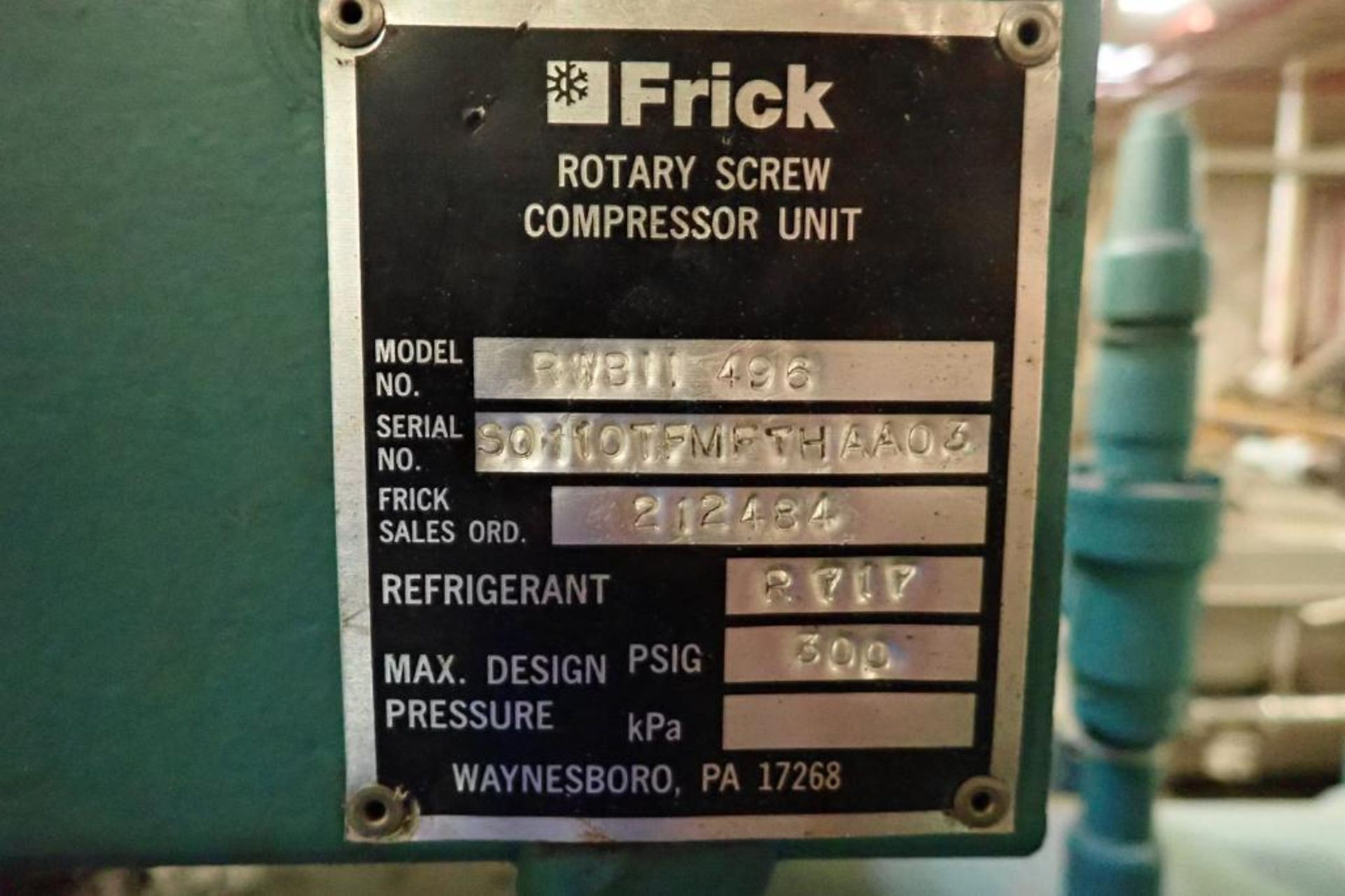 Frick 400 hp rotary screw ammonia compressor {Located in Indianapolis, IN} - Bild 14 aus 18