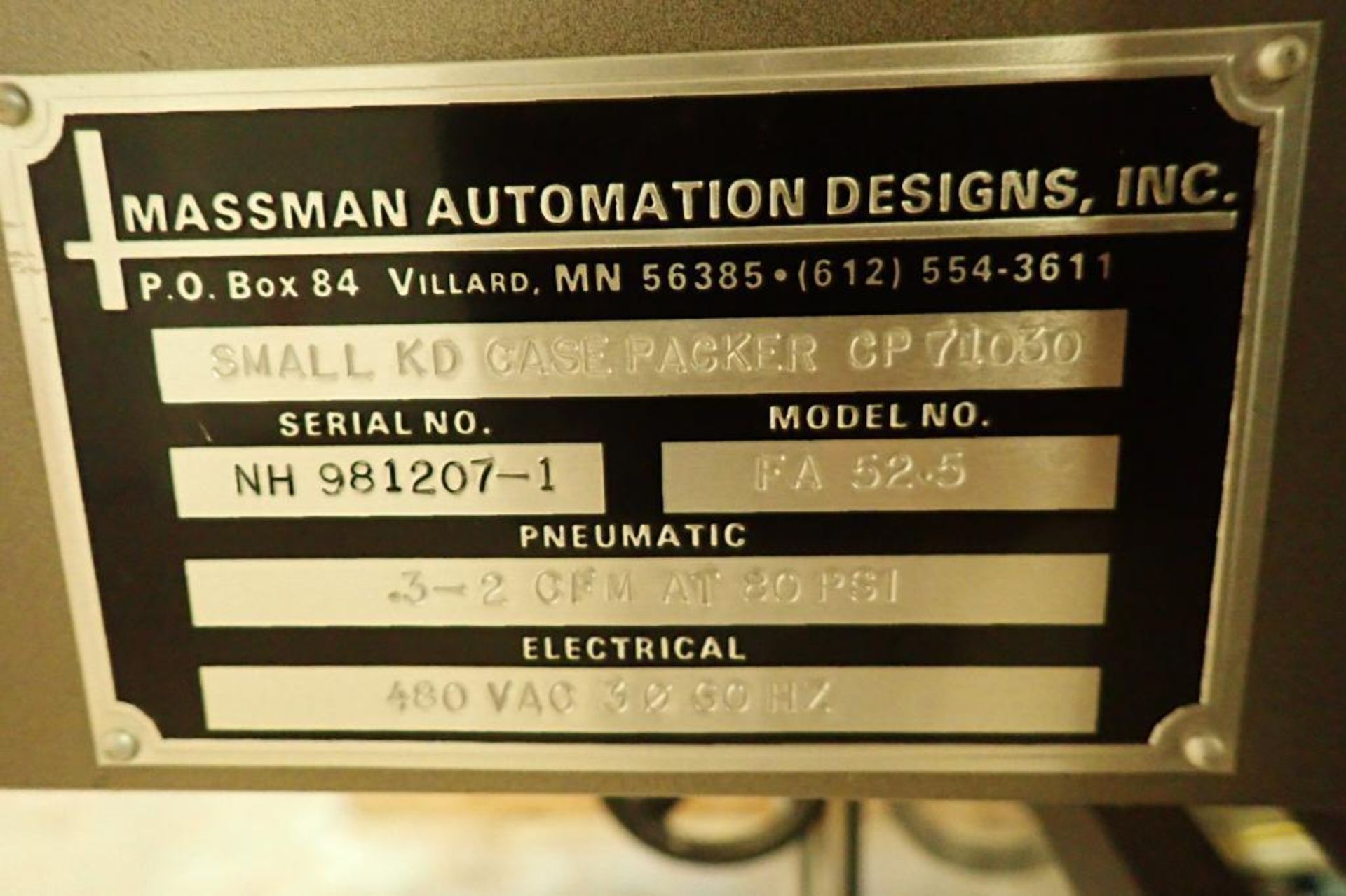 Massman small KD case packer CP71030 {Located in Indianapolis, IN} - Image 14 of 15