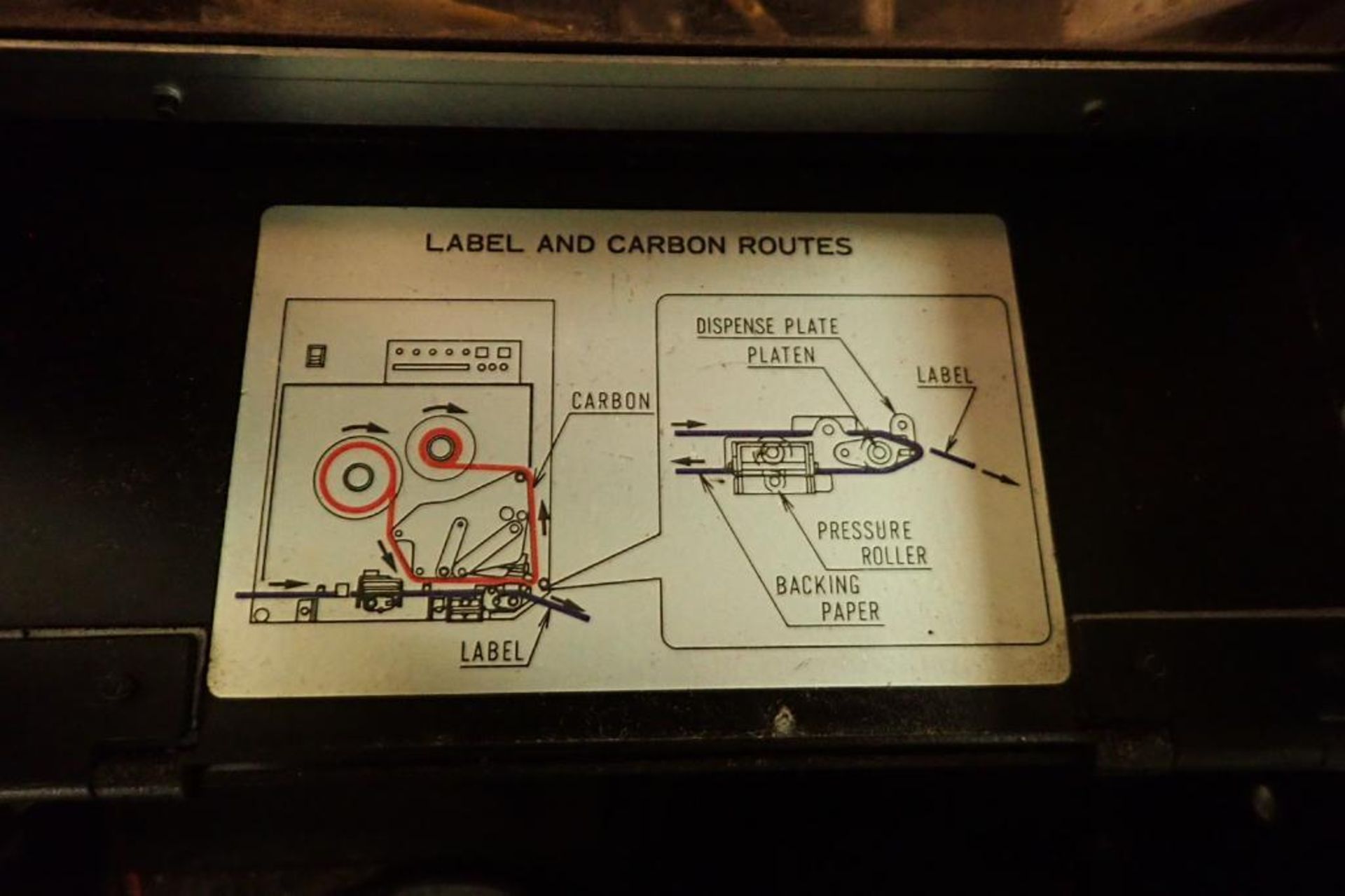 Sato printer/labeler M-8485Se with stand {Located in Indianapolis, IN} - Image 5 of 7