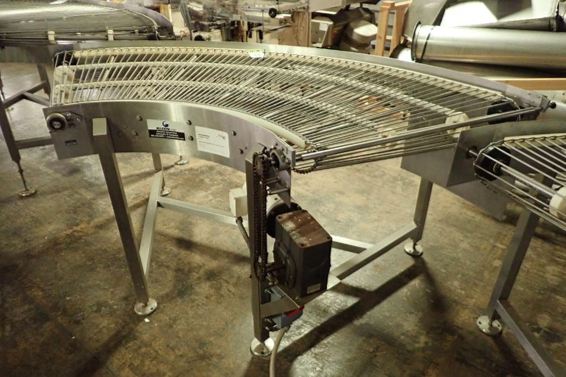 Keenline SS 90 degree conveyor {Located in Indianapolis, IN} - Image 3 of 7