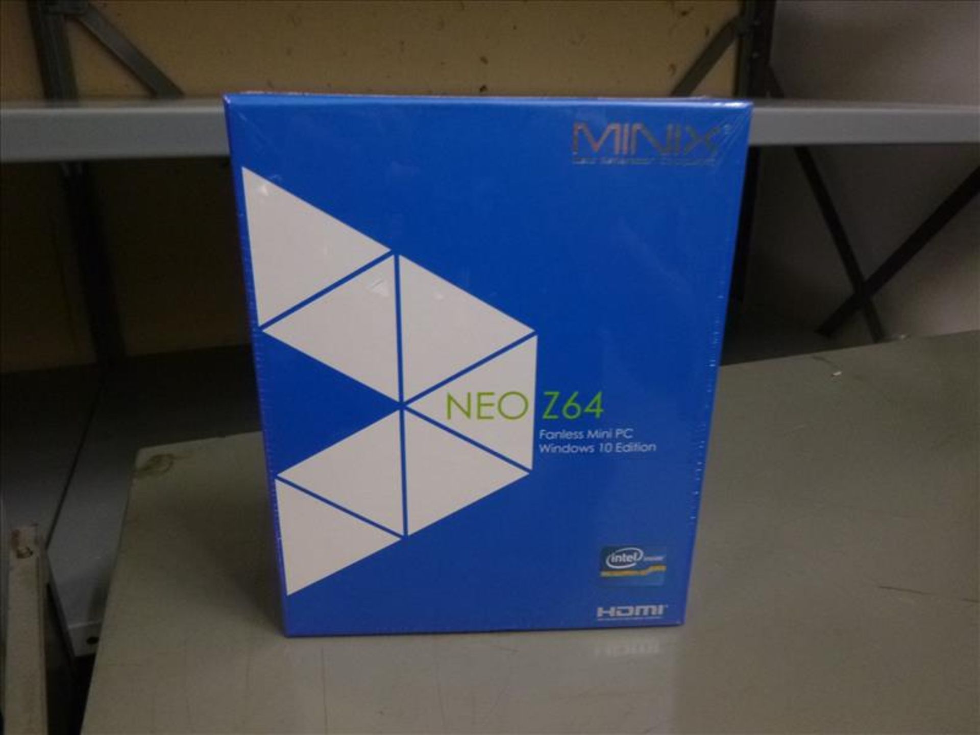 (2) Minx Neo Z64 fanless mini PCs, Window 10, Intel Z3735F processor, 2GB memory, 32 GB storage,