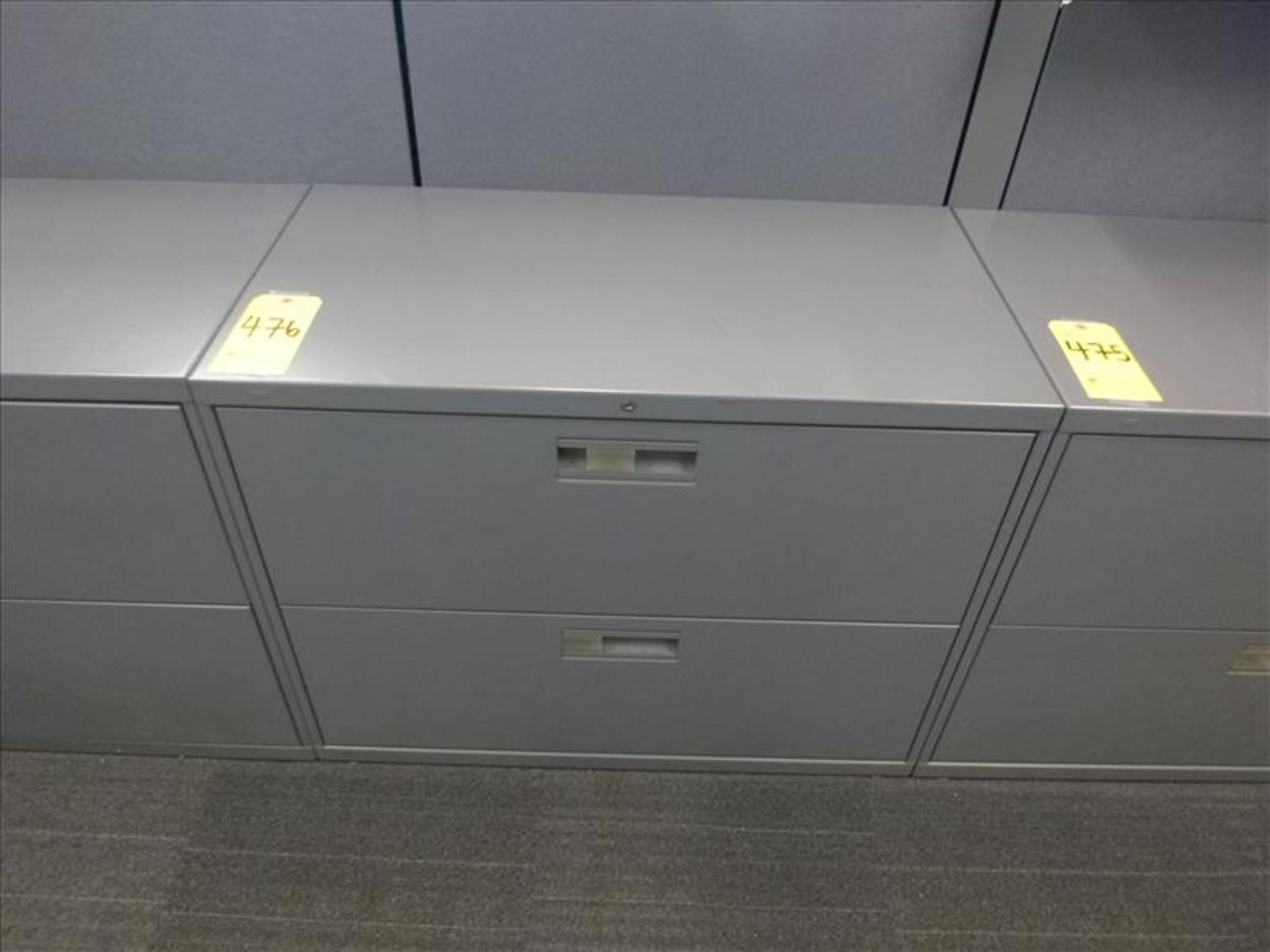 horizontal filing cabinet, 2-door, 36"W x 18"D x 28"H [3]