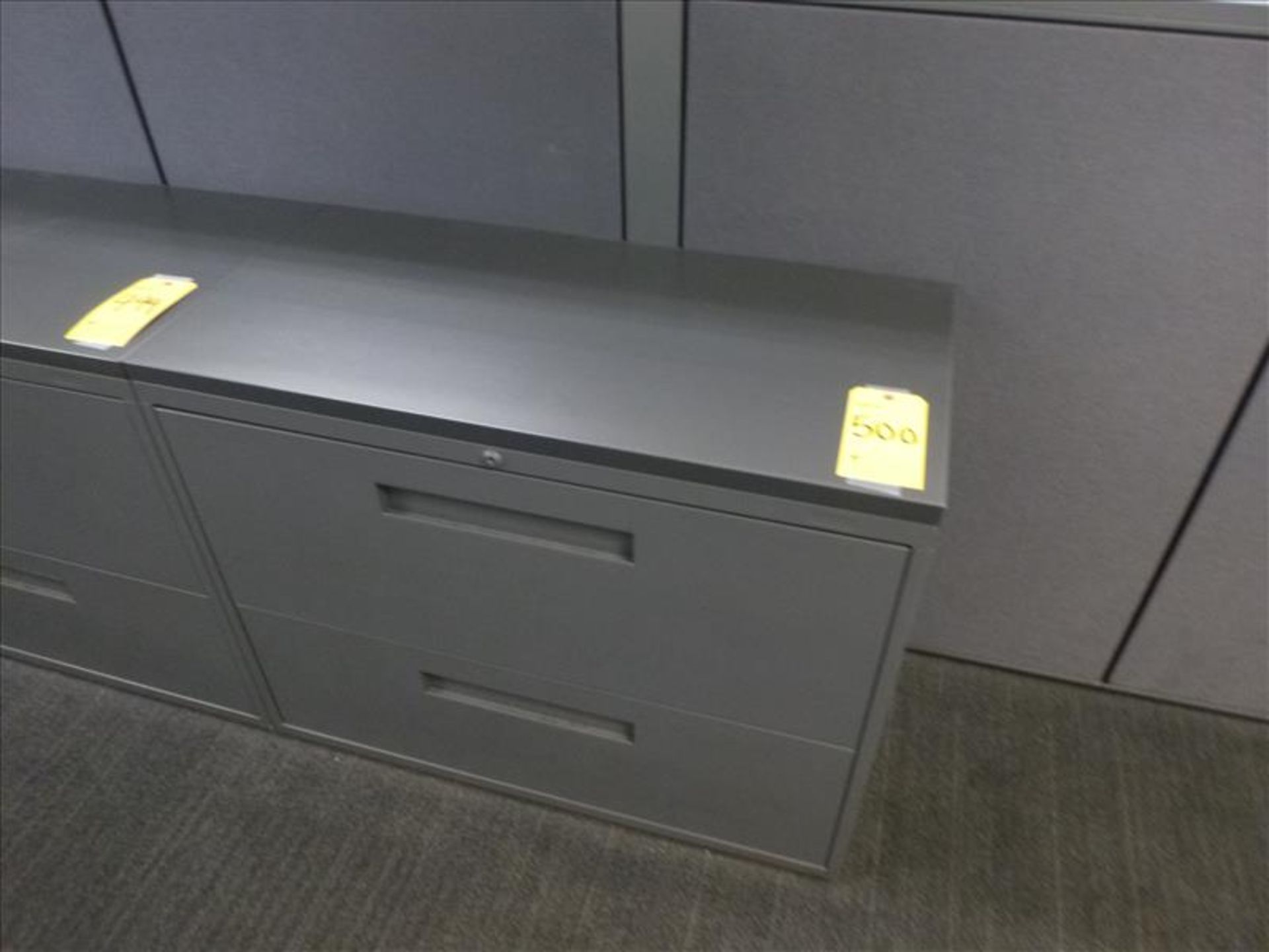 horizontal filing cabinet, 2-door, 36"W x 18"D x 28"H [3]