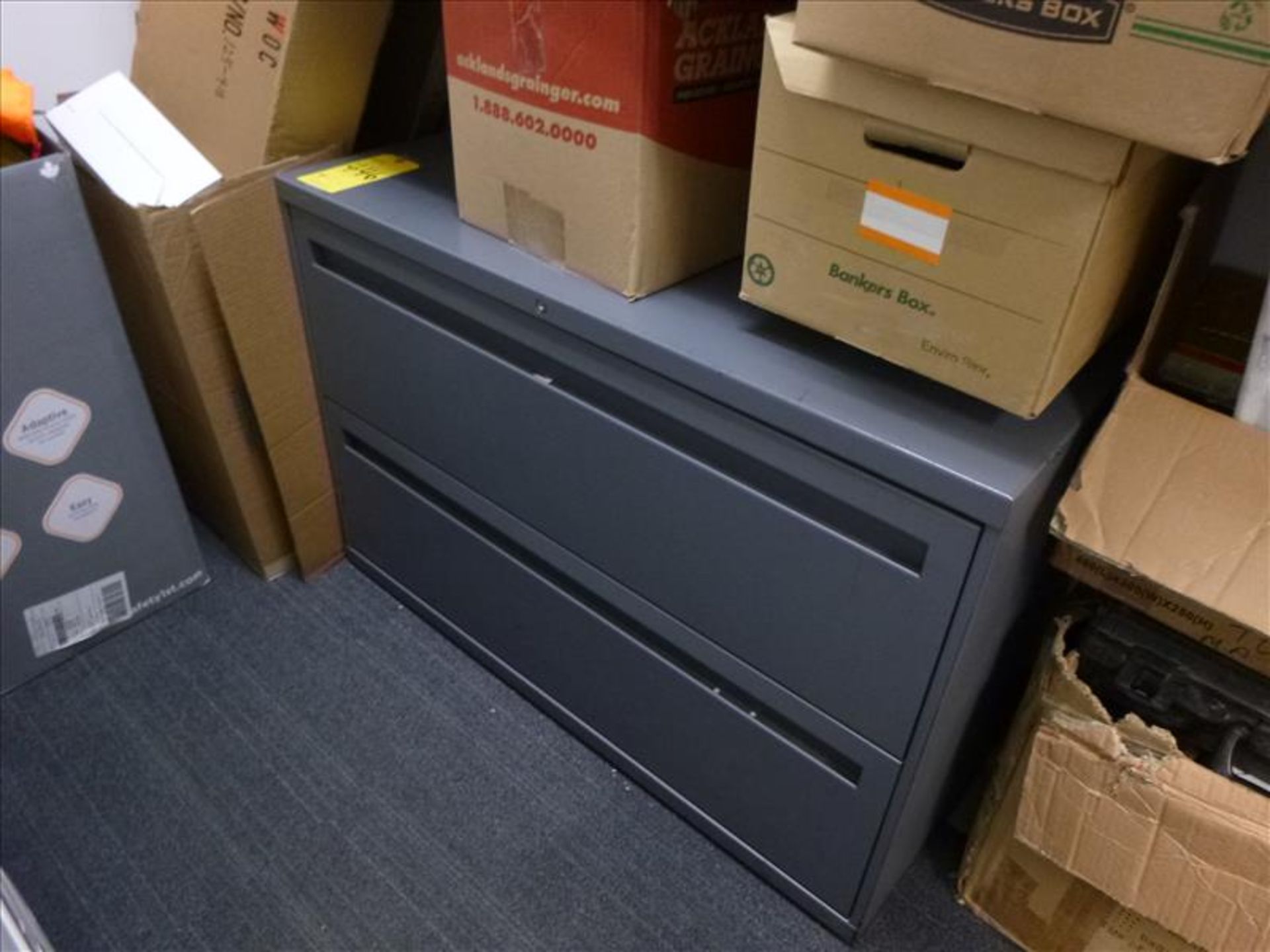 horizontal filing cabinet, 2-door, 42"W x 18"D x 28"H [4]