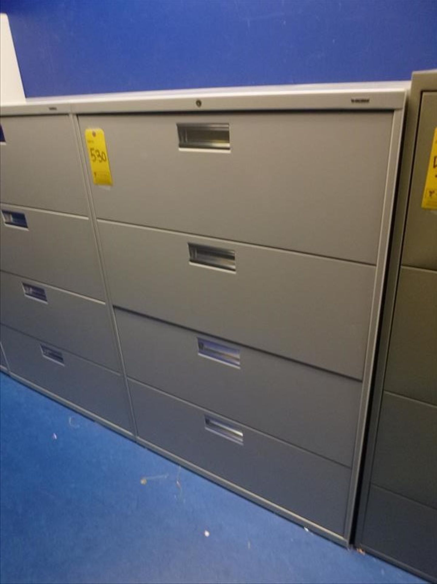 HON horizontal filing cabinet, 5-door, 36"W x 18"D x 53"H [4]