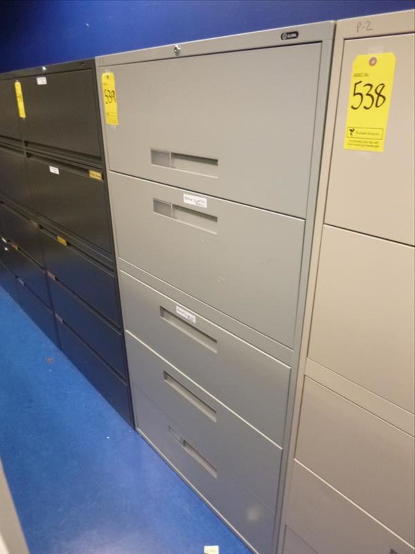 Global horizontal filing cabinet, 5-door, 36"W x 18"D x 65"H [4]
