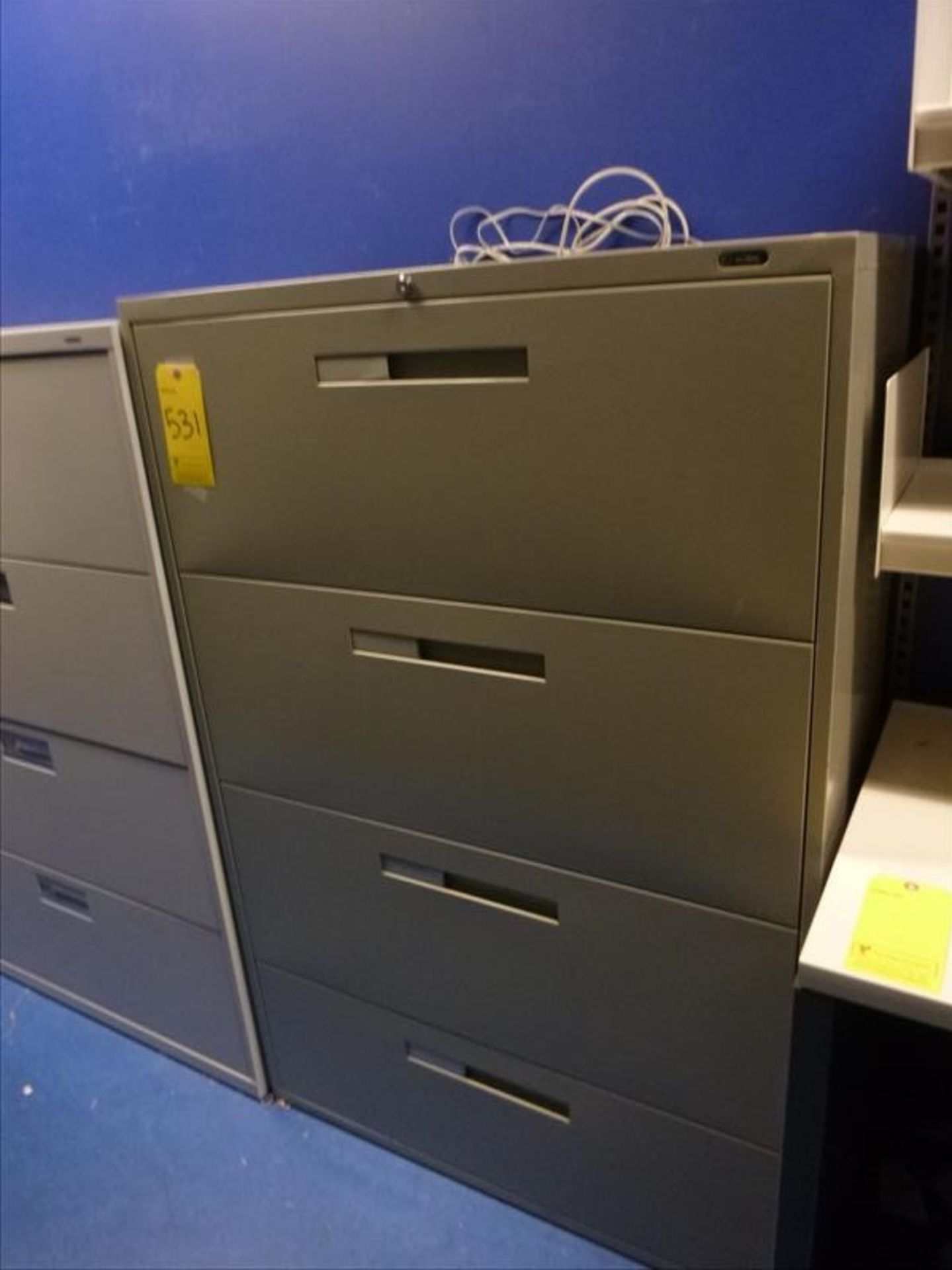 Global horizontal filing cabinet, 4-door, 36"W x 18"D x 54"H [4]