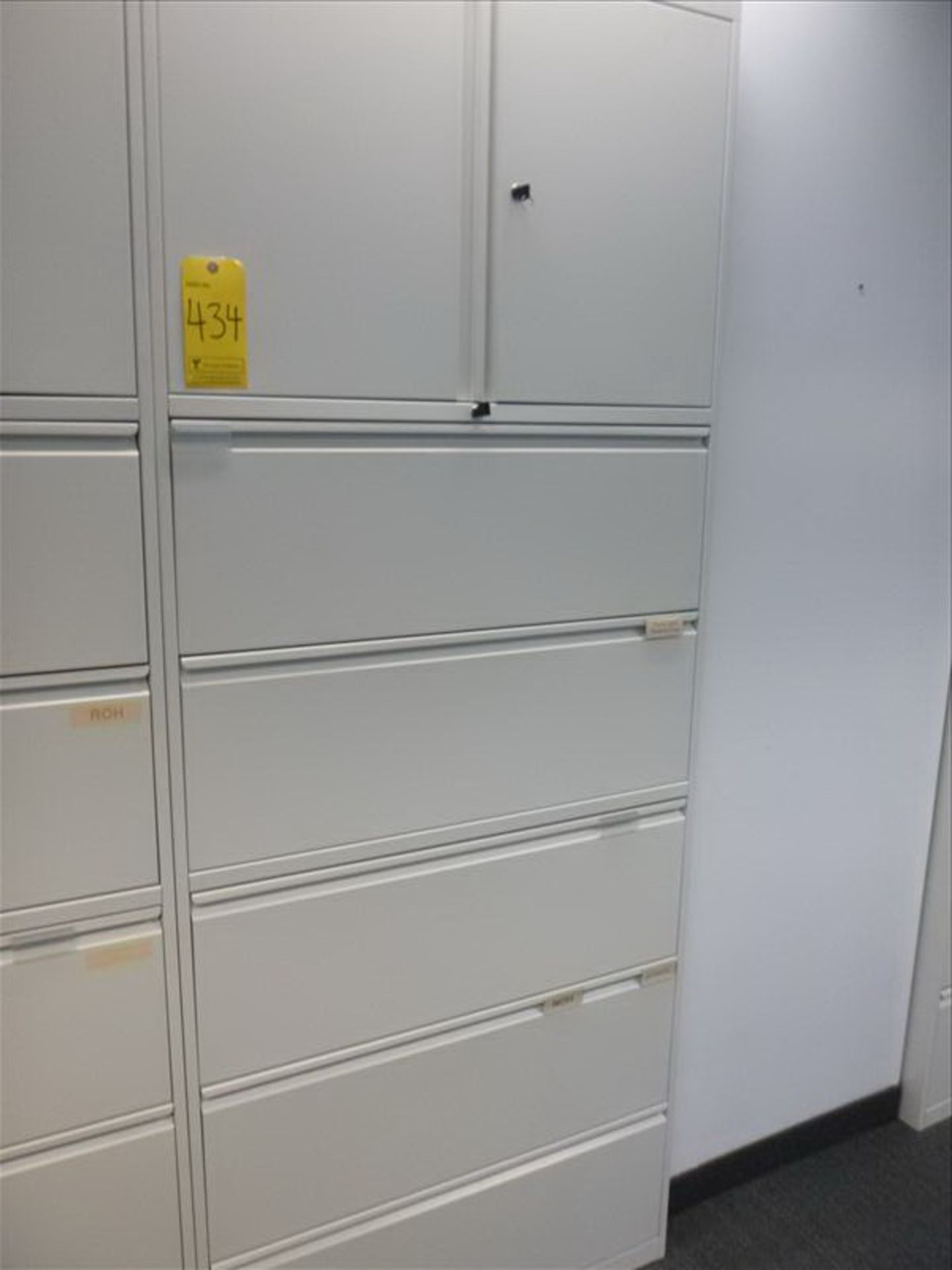 FlexFab horizontal filing cabinet, 5-drawer w/ 2-door storage, 36"W x 18"D x 90"H [2]