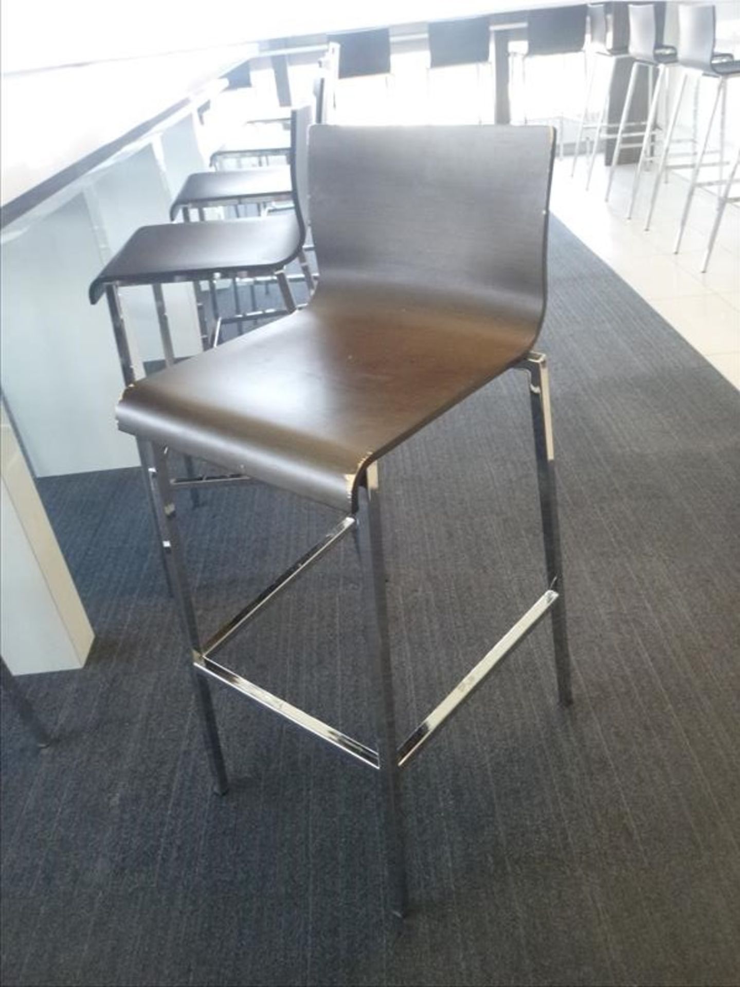 bistro table, 39" x 12' c/w (12) stools [FLR4] - Image 2 of 2