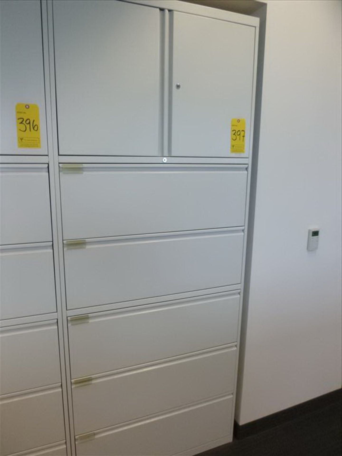 FlexFab horizontal filing cabinet, 5-drawer w/ 2-door storage, 36"W x 18"D x 90"H [FLR3]