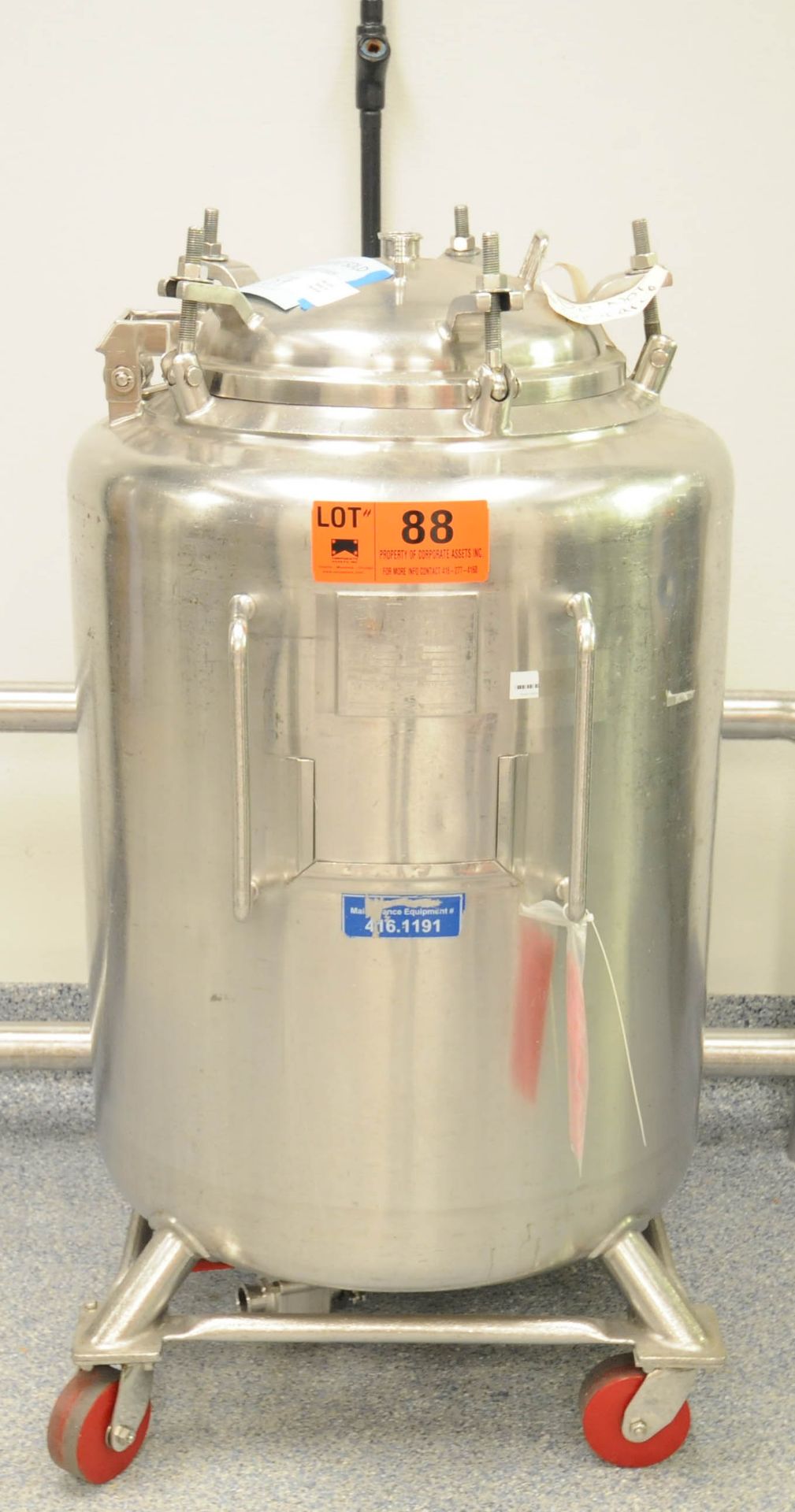 PRECISION STAINLESS (R&R 2012) 104742 PORTABLE SINGLE WALL STAINLESS STEEL TANK WITH 360 LITER