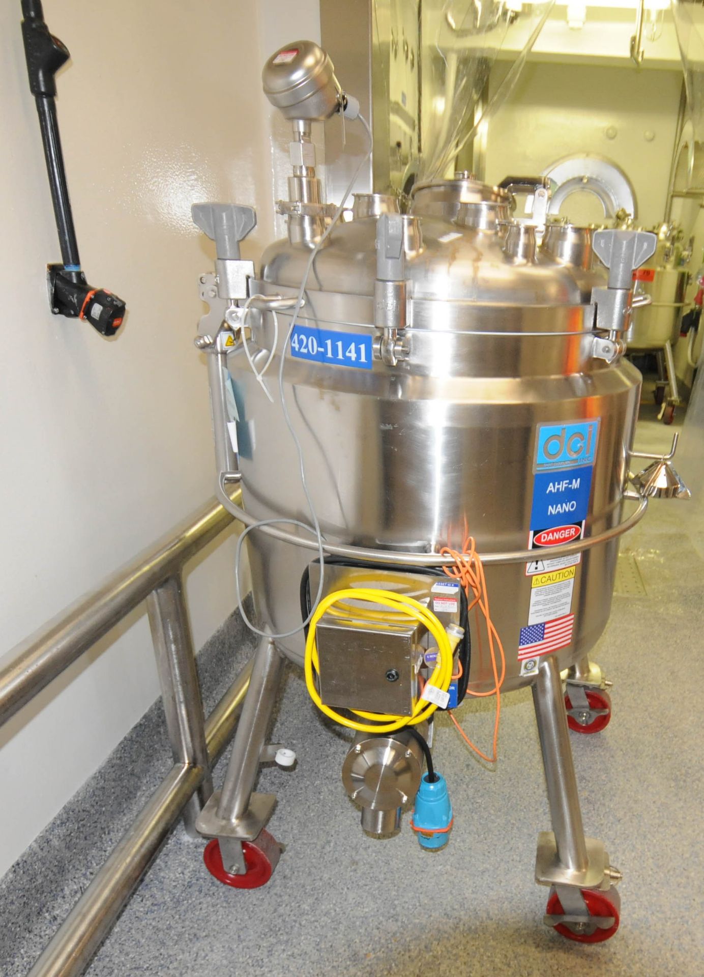 DCI (2009) AHF-M NANO PORTABLE JACKETED STAINLESS STEEL REACTOR VESSEL WITH 200 LITER CAPACITY, 45 - Image 7 of 7