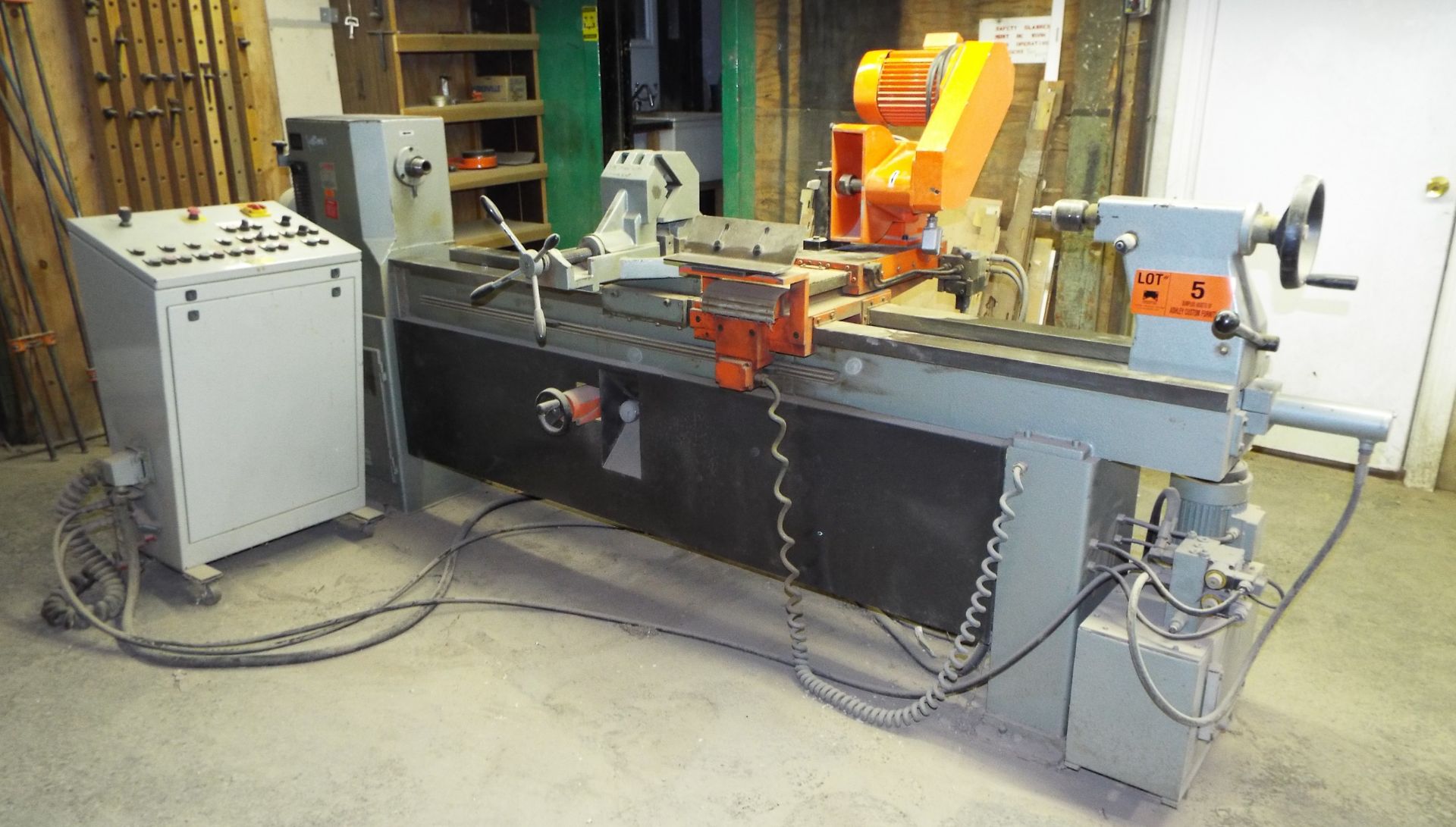 HAPFCO ALBUS AP-8000-HF 496.1 AUTOMATIC TRACER WOOD TURNING LATHE WITH 3 HP SPINDLE DRIVE, 21" - Image 2 of 6