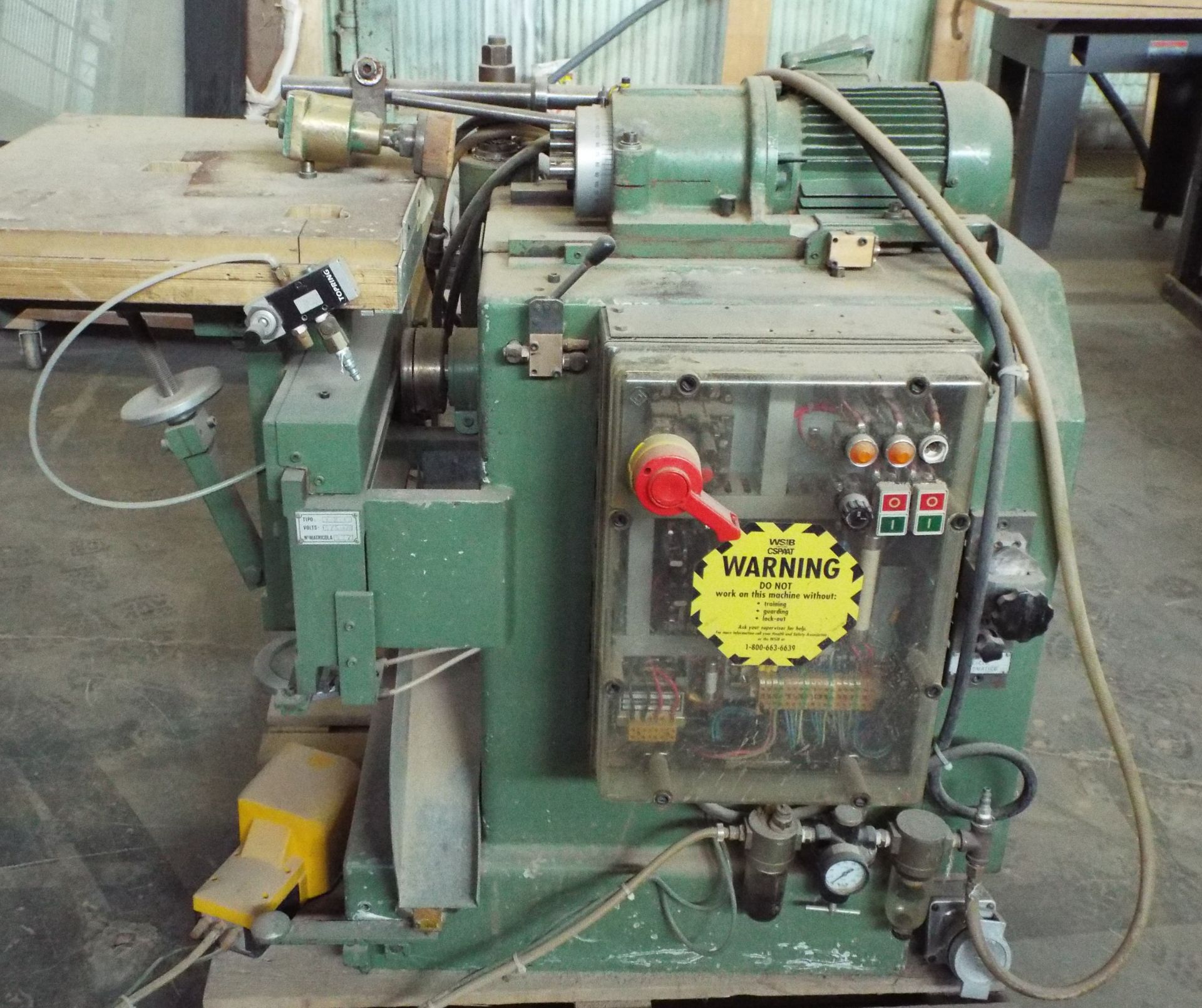 BALESTRINI 1.2.F FLOOR TYPE MULTI SPINDLE HORIZONTAL BORER, S/N 917 - Image 3 of 3