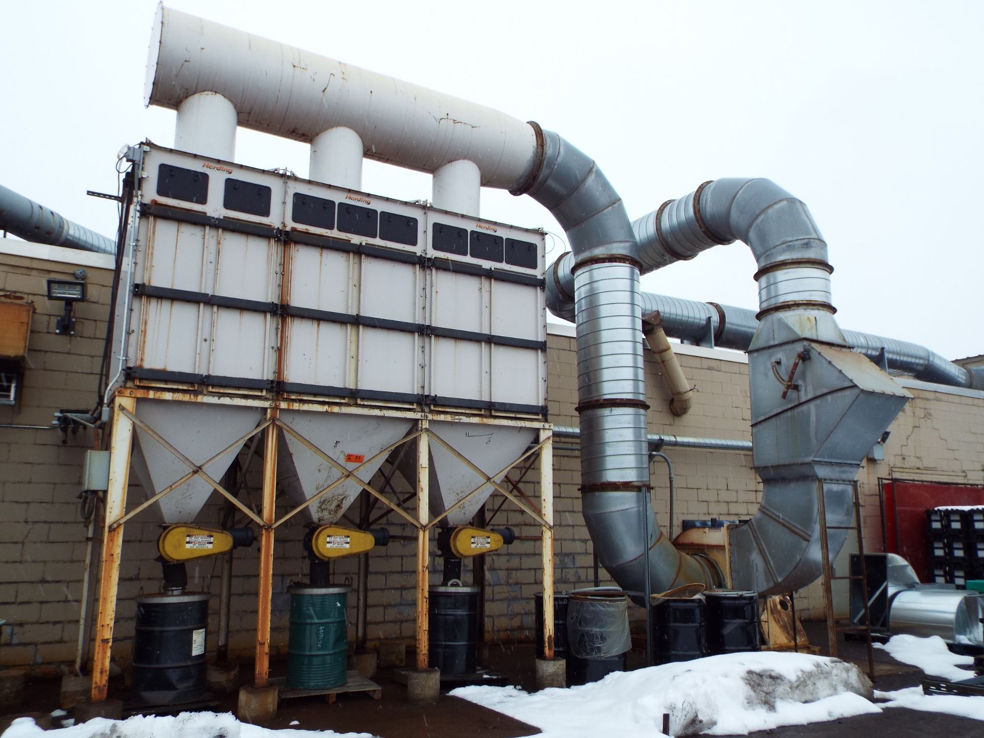 HERDING FILTRATION 75HP CYCLONIC TYPE DUST COLLECTOR, S/N N/A (CI) (DELAYED DELIVERY)