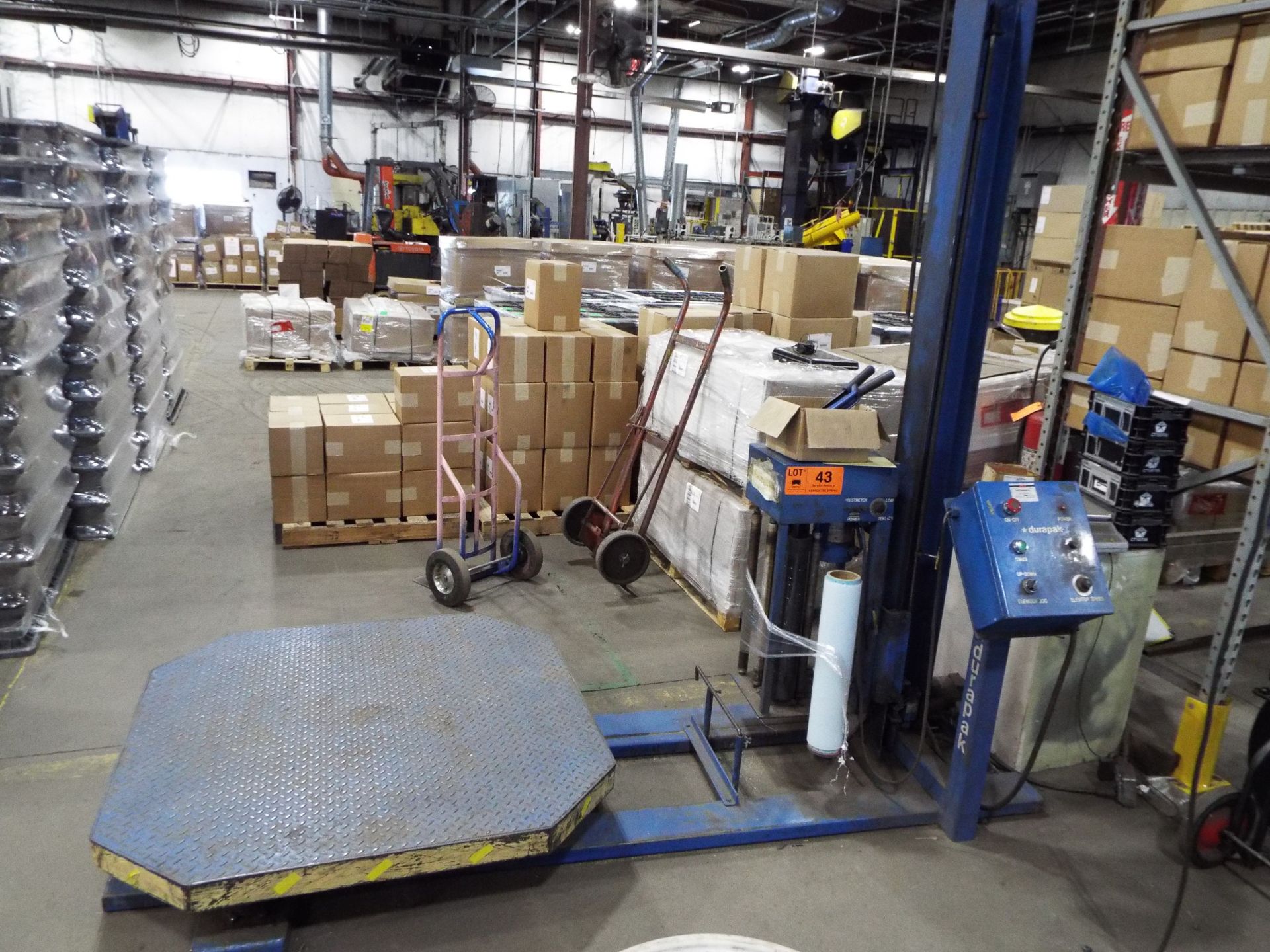 DURAPAK MH-60A1.5X AUTOMATIC PALLET WRAPPER, S/N 161194 (CI)