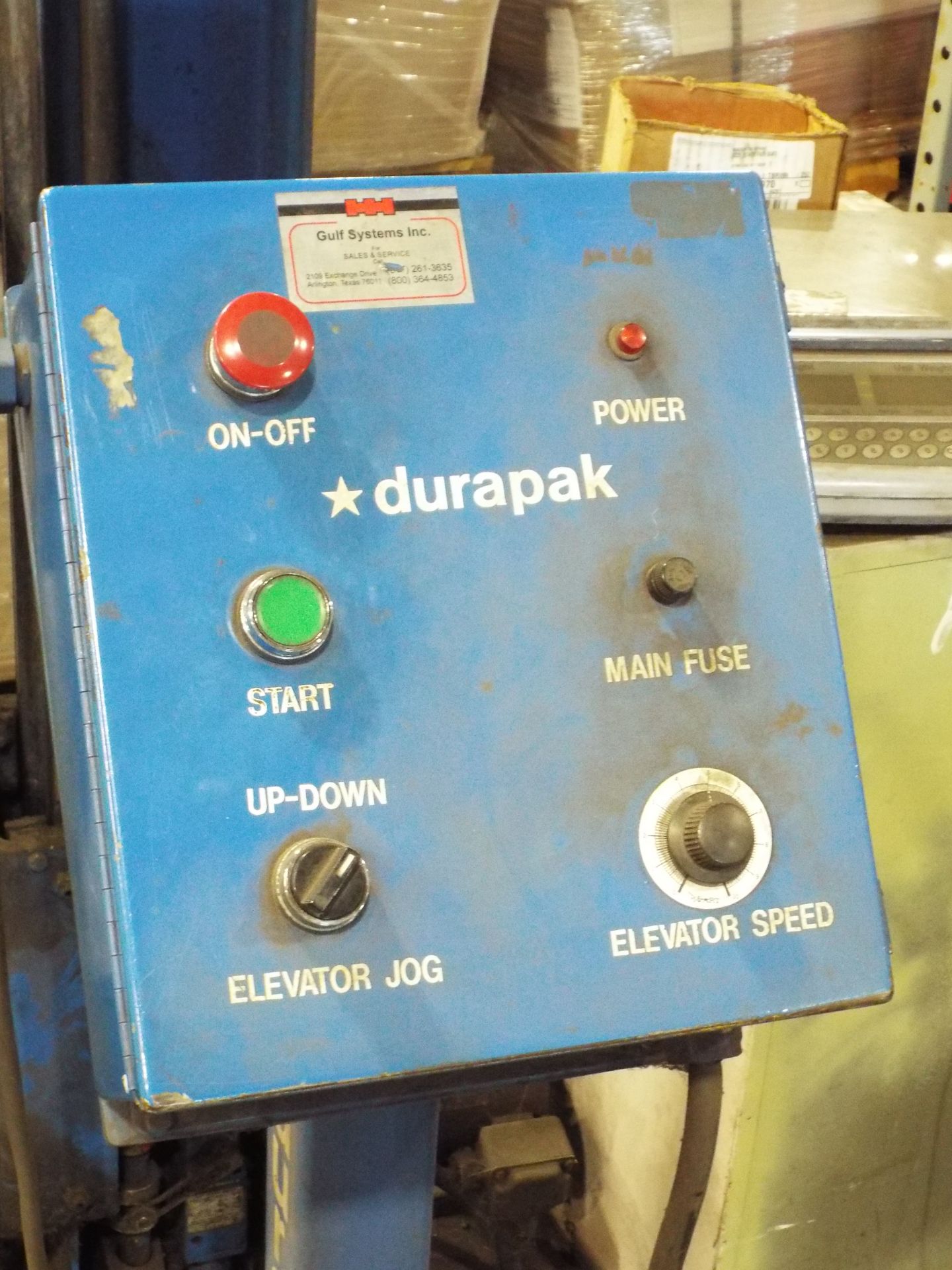 DURAPAK MH-60A1.5X AUTOMATIC PALLET WRAPPER, S/N 161194 (CI) - Image 2 of 4