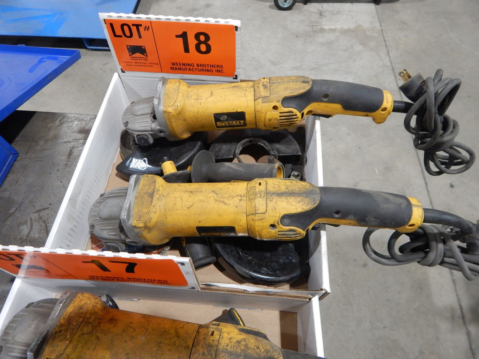 DEWALT ANGLE GRINDERS