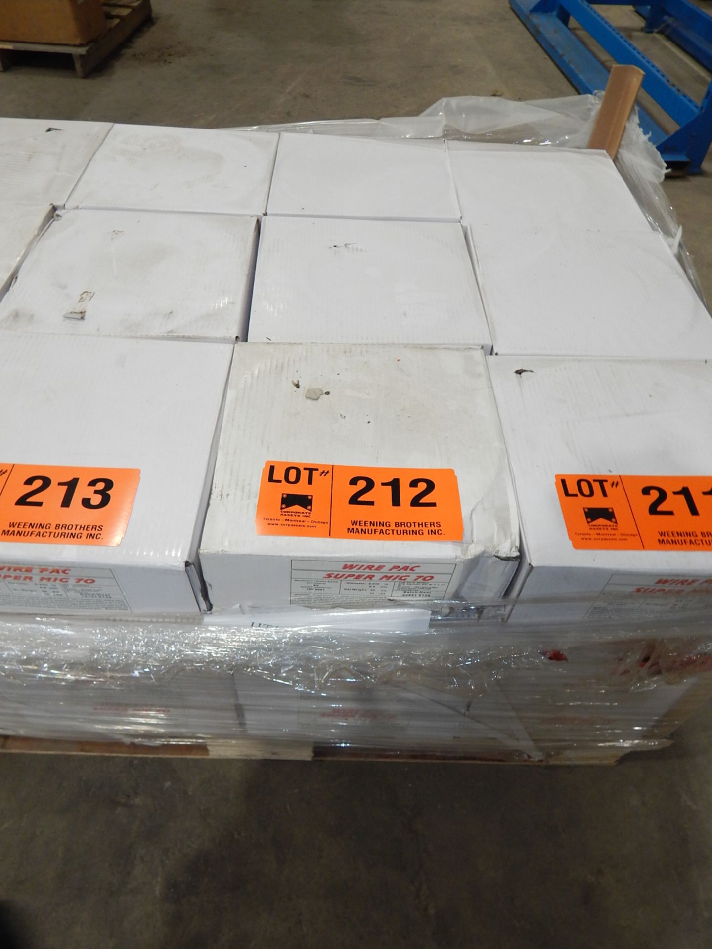 LOT/ 8 BOXES OF MIG WIRE