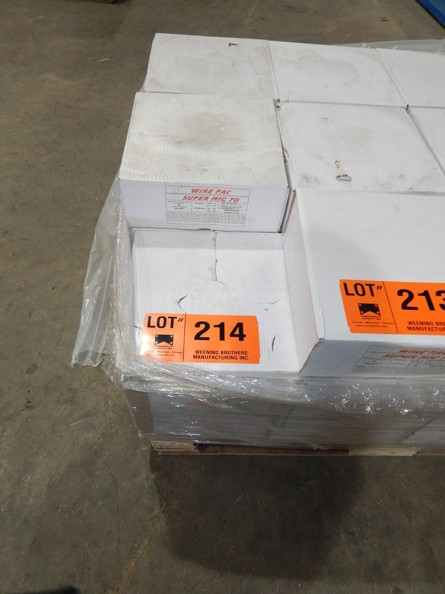 LOT/ 8 BOXES OF MIG WIRE