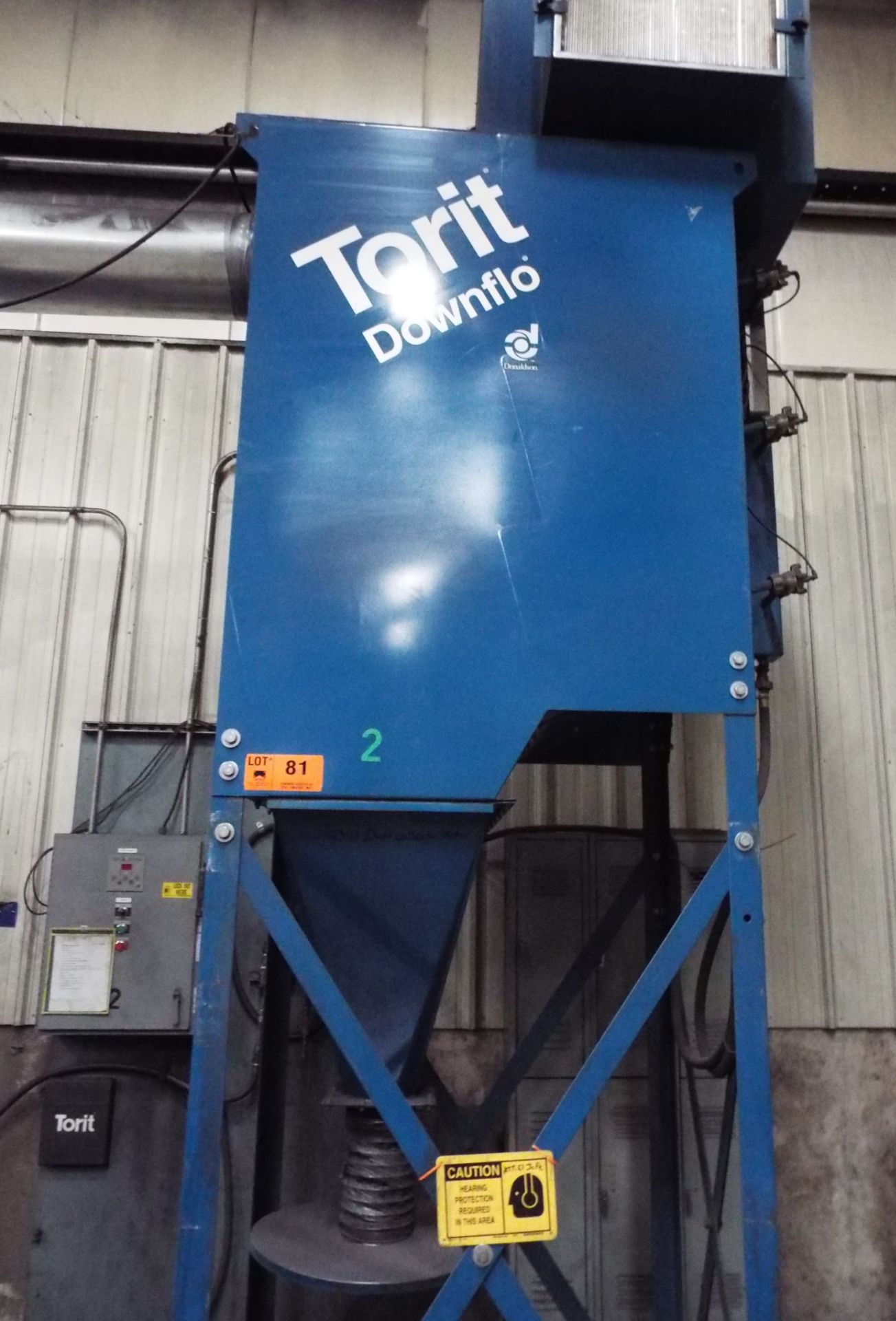 DONALDSON TORIT DFT3-6 CARTRIDGE TYPE DUST COLLECTOR WITH 5 HP MOTOR, S/N: IG616138-001 (CI)