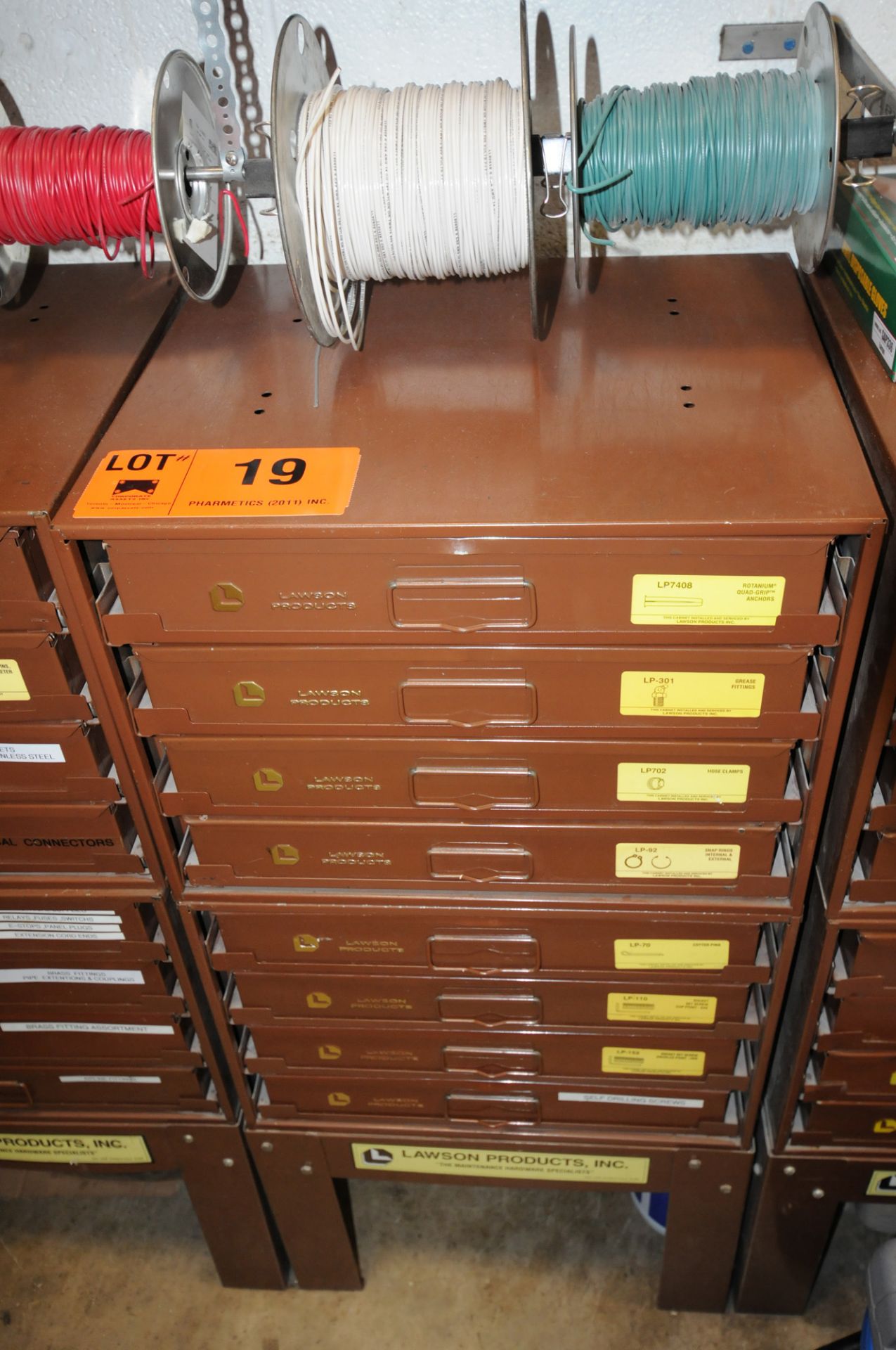 LAWSON INDEXING CABINETS WITH HARDWARE (LOCATED IN BURLINGTON - ON)