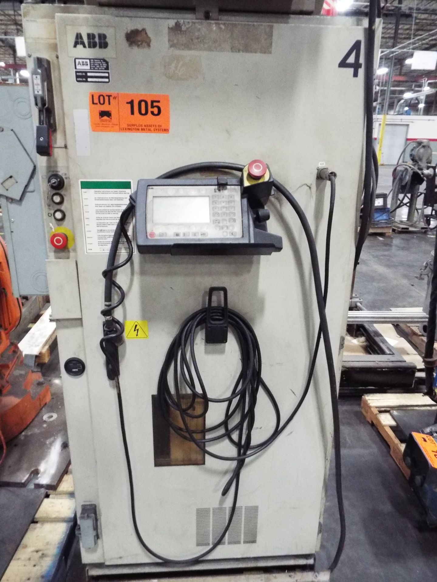 ABB IRB-2400 6 AXIS WELDING ROBOT WITH ABB IRB2400-0261 CONTROL, MILLER WIRE FEEDER, MILLER WIRE - Image 3 of 6
