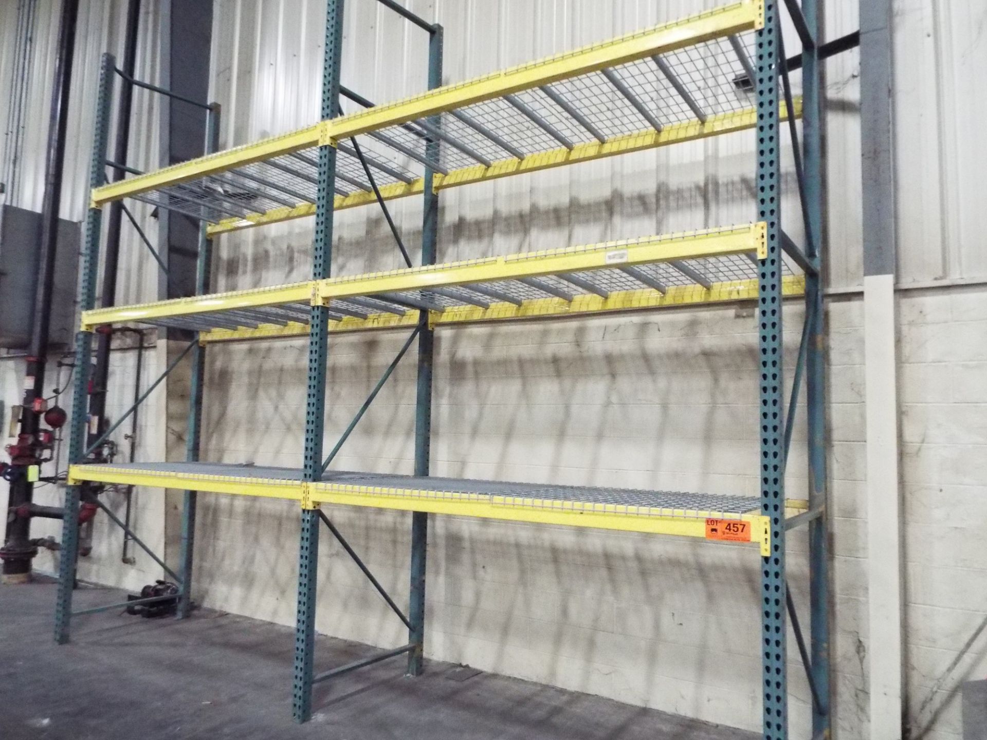 LOT/ (3) SECTIONS OF MEDIUM DUTY PALLET RACKING (CI) (DELAYED DELIVERY)