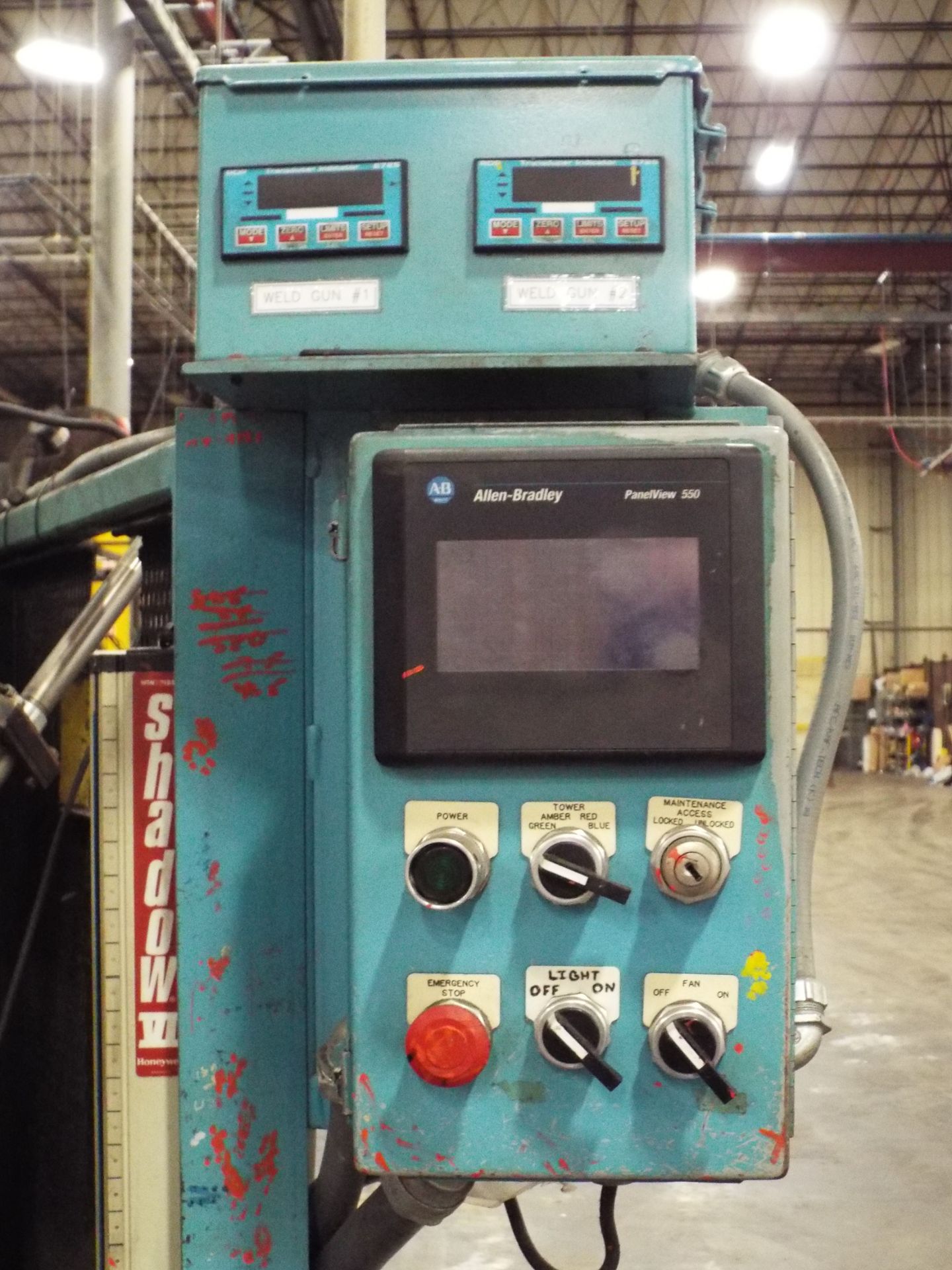 TJ SNOW 85 KVA SPOT WELDING SYSTEM WITH ENTRON EN1000 PLC CONTROL, ALLEN-BRADLEY PANELVIEW 550 TOUCH - Image 3 of 4