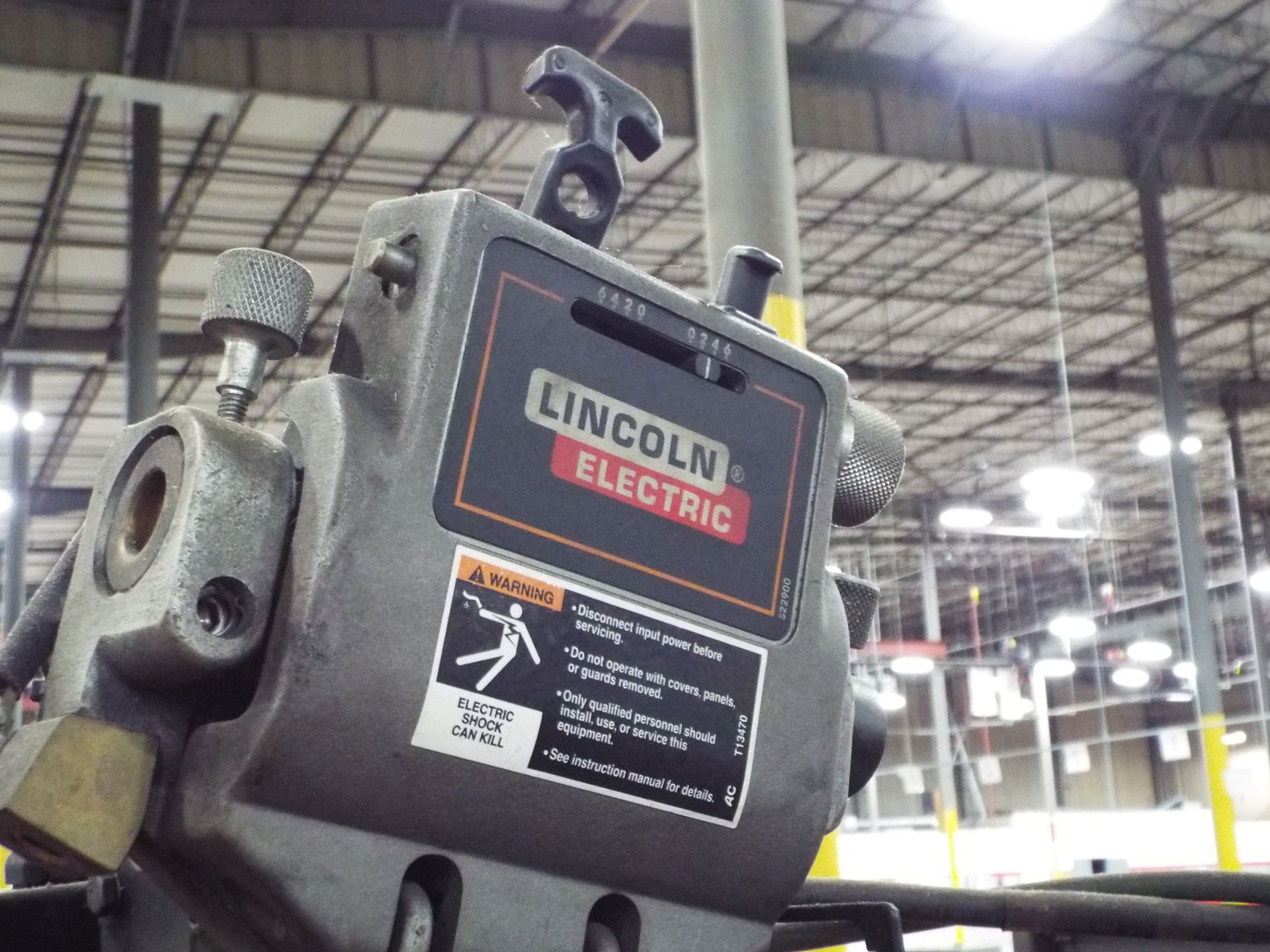 MILLER DELTAWELD 452 DIGITAL WELDING POWER SOURCE WITH LINCOLN ELECTRIC WIRE FEEDER S/N: KK040417 ( - Image 3 of 3