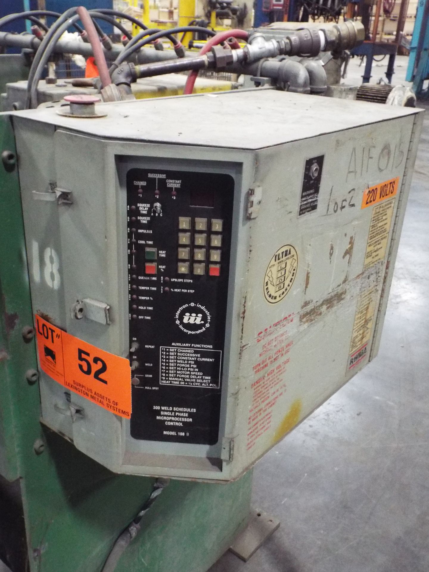 LORS MODEL 145 BUTT WELDER WITH 120 KVA, RWMA ULTRA CONTROL, S/N: 399-6672 (CI) - Image 2 of 4