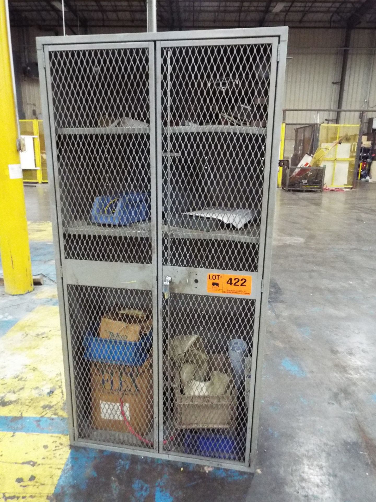 LOT/ STORAGE CAGES WITH CONTENTS