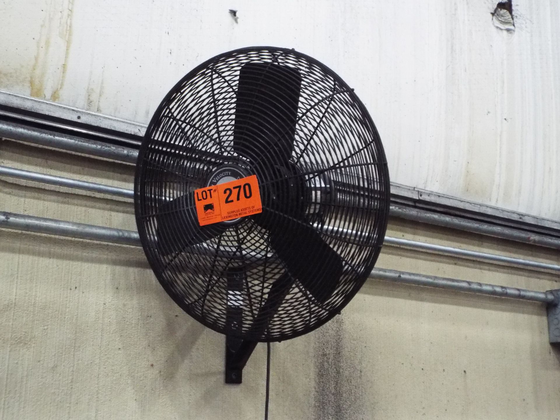 LOT/ WALL MOUNTED SHOP FANS THROUGHOUT PLANT (APPROX. 10) (CI)