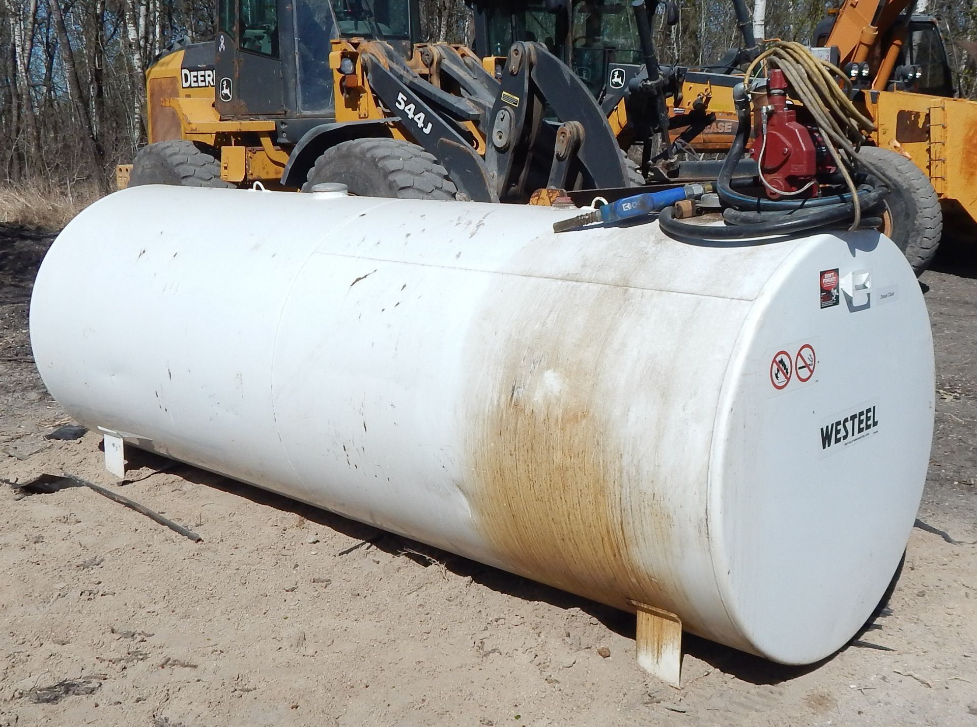 WESTEEL 500L DIESEL STORAGE TANK WITH FILLRITE PUMP S/N: N/A