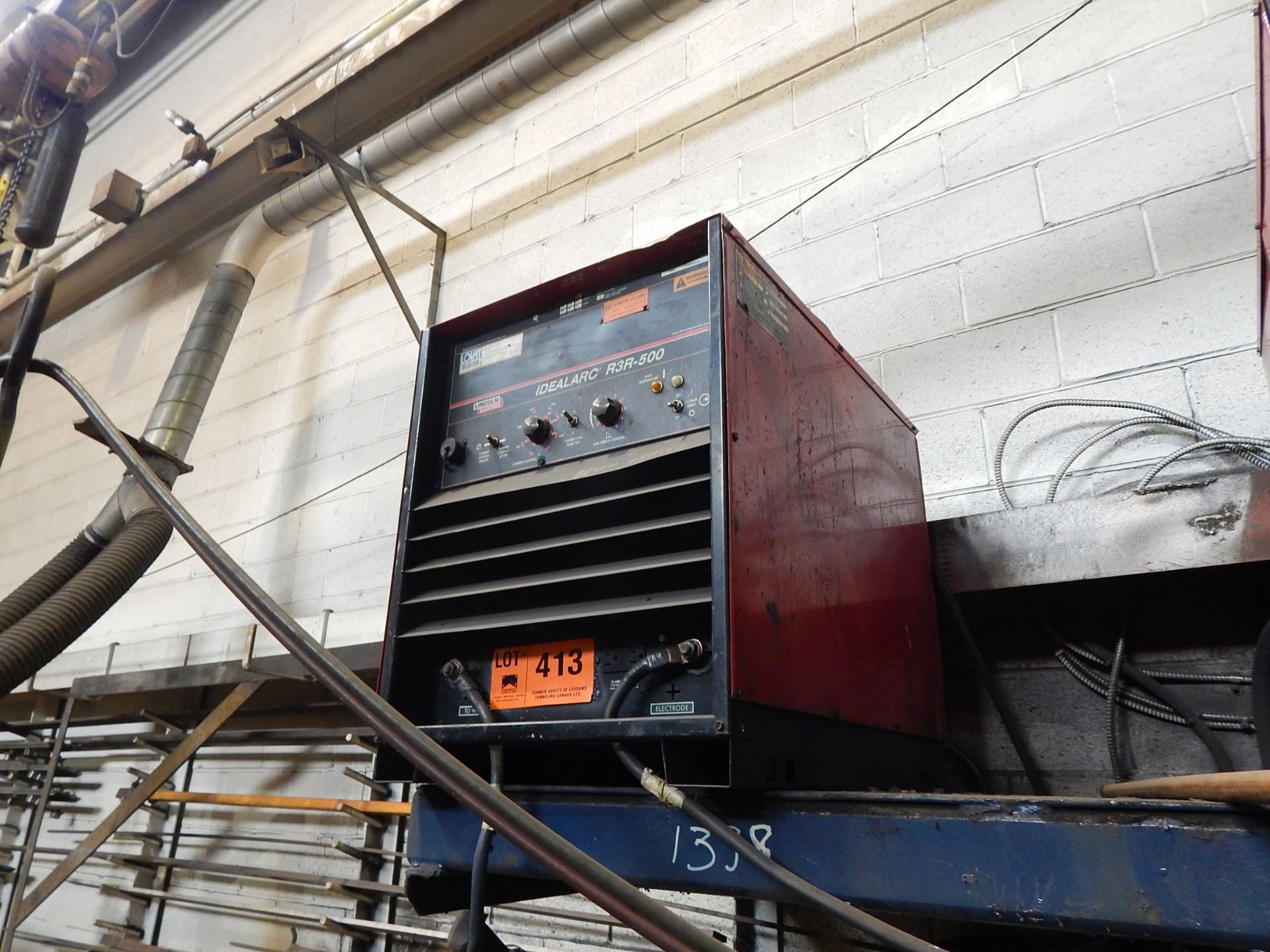 LINCOLN ELECTRIC IDEALARC R3R-500 WELDING POWER SOURCE (CI) - [RIGGING FEE FOR LOT #413 - $100 USD -