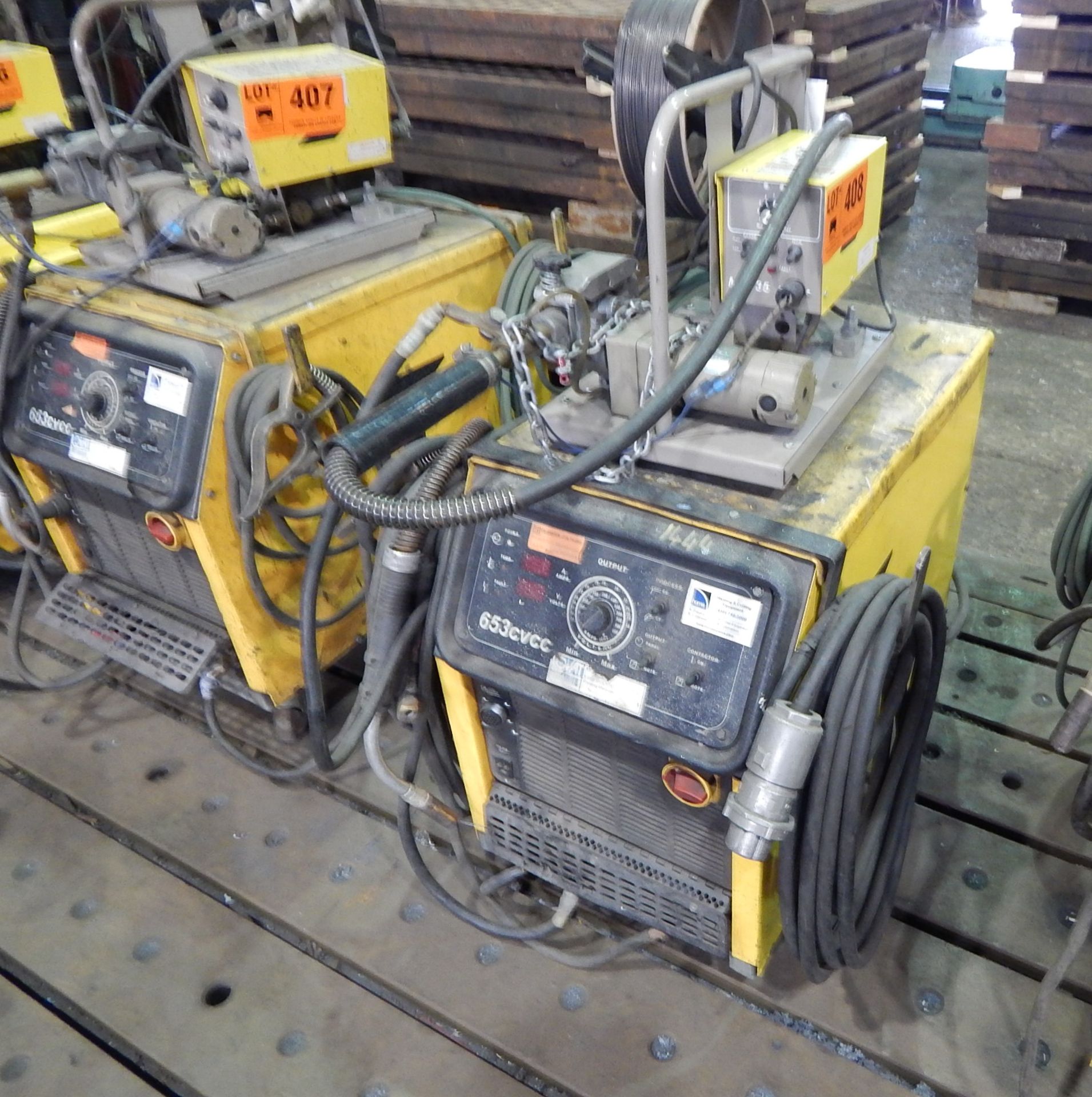 ESAB CV653CVCC DIGITAL MIF WELDER WITH ESAB WIRE FEEDER