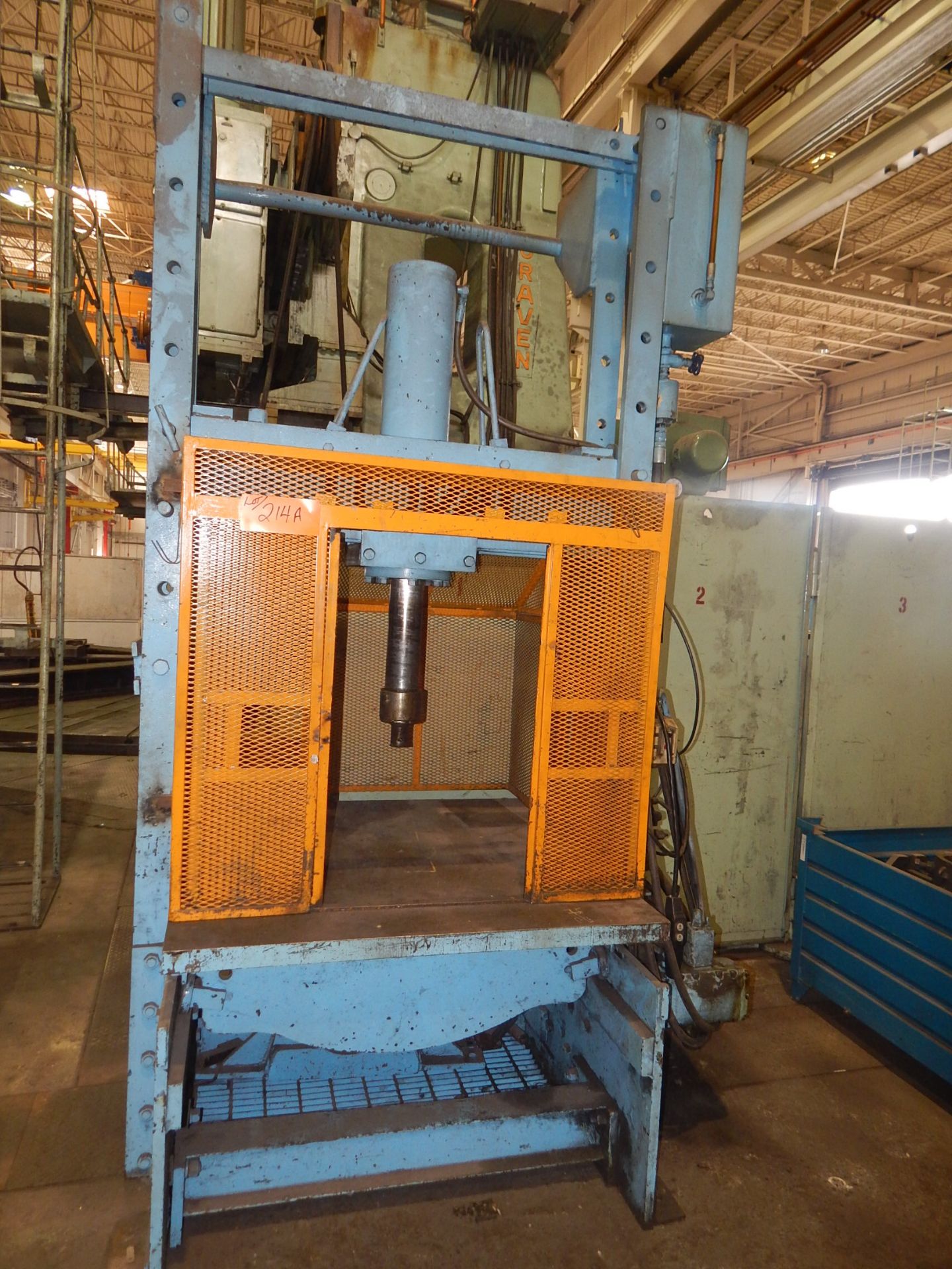 LOVAT HYDRAULIC 'H' FRAME SHOP PRESS (CI) - [RIGGING FEE FOR LOT #214A - $175 USD - PLUS TAXES]