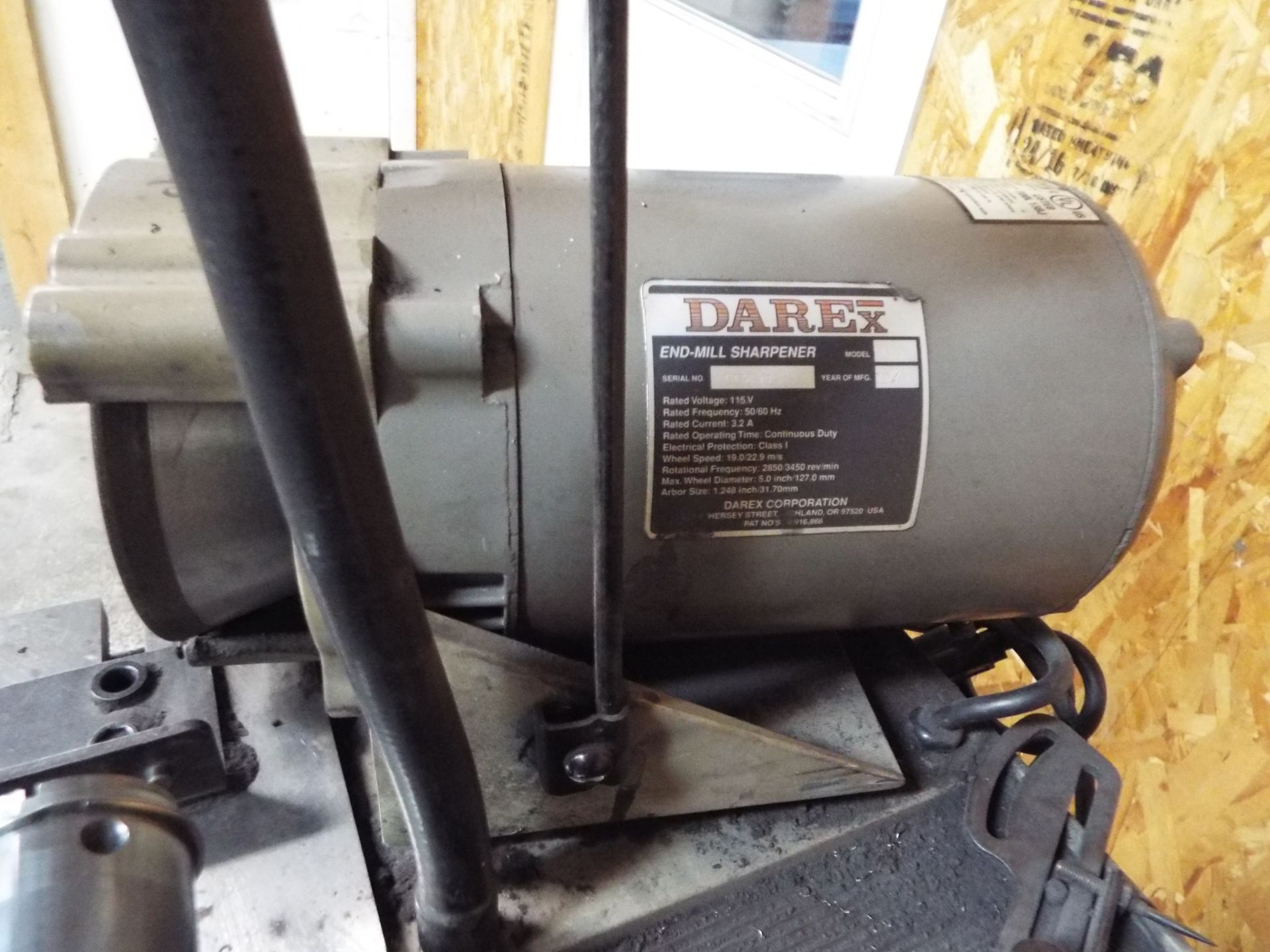 DAREX E-90 TOOL CUTTER GRINDER, S/N: 95284F - Image 3 of 3