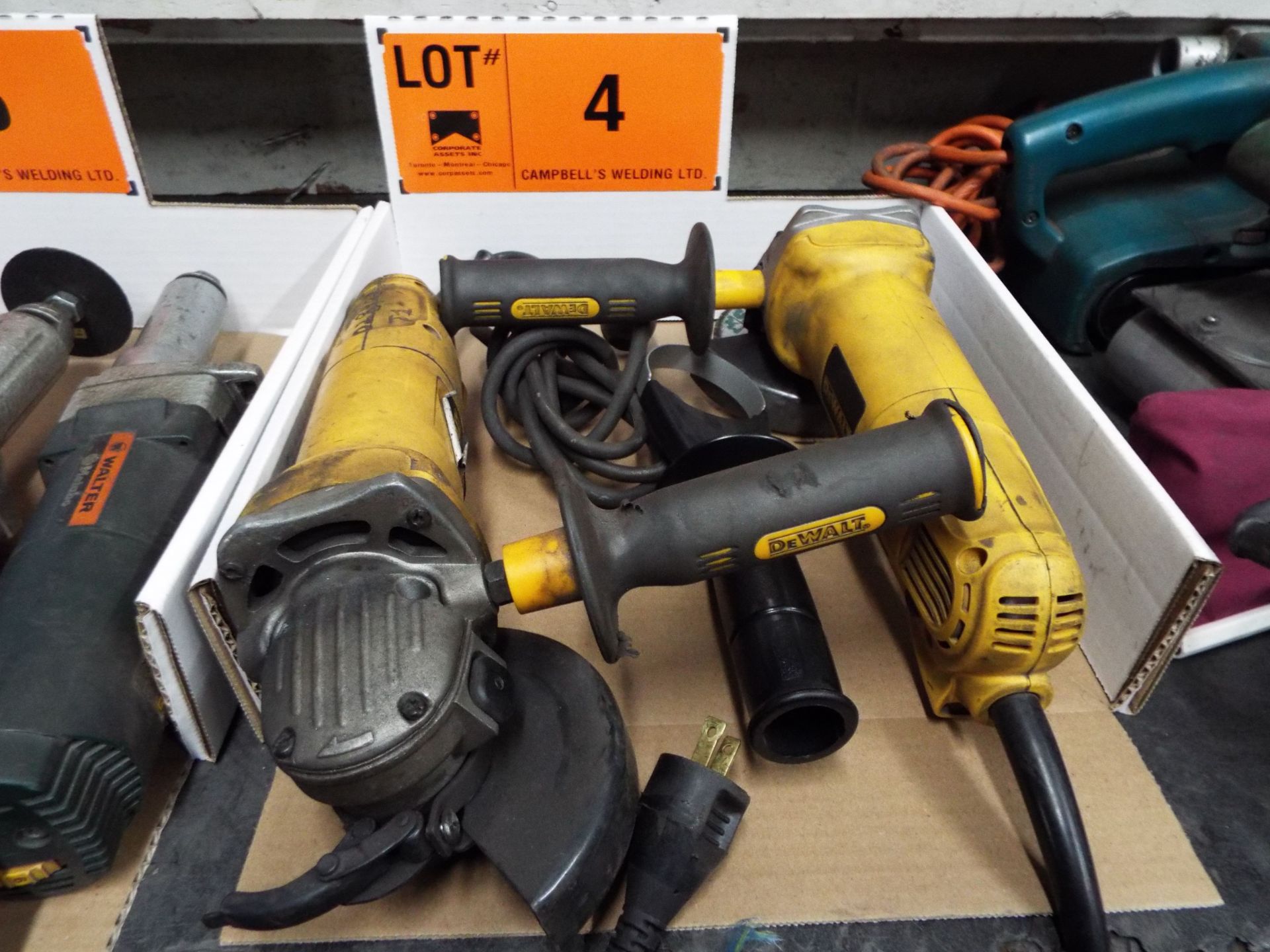 LOT/ ELECTRIC ANGLE GRINDERS