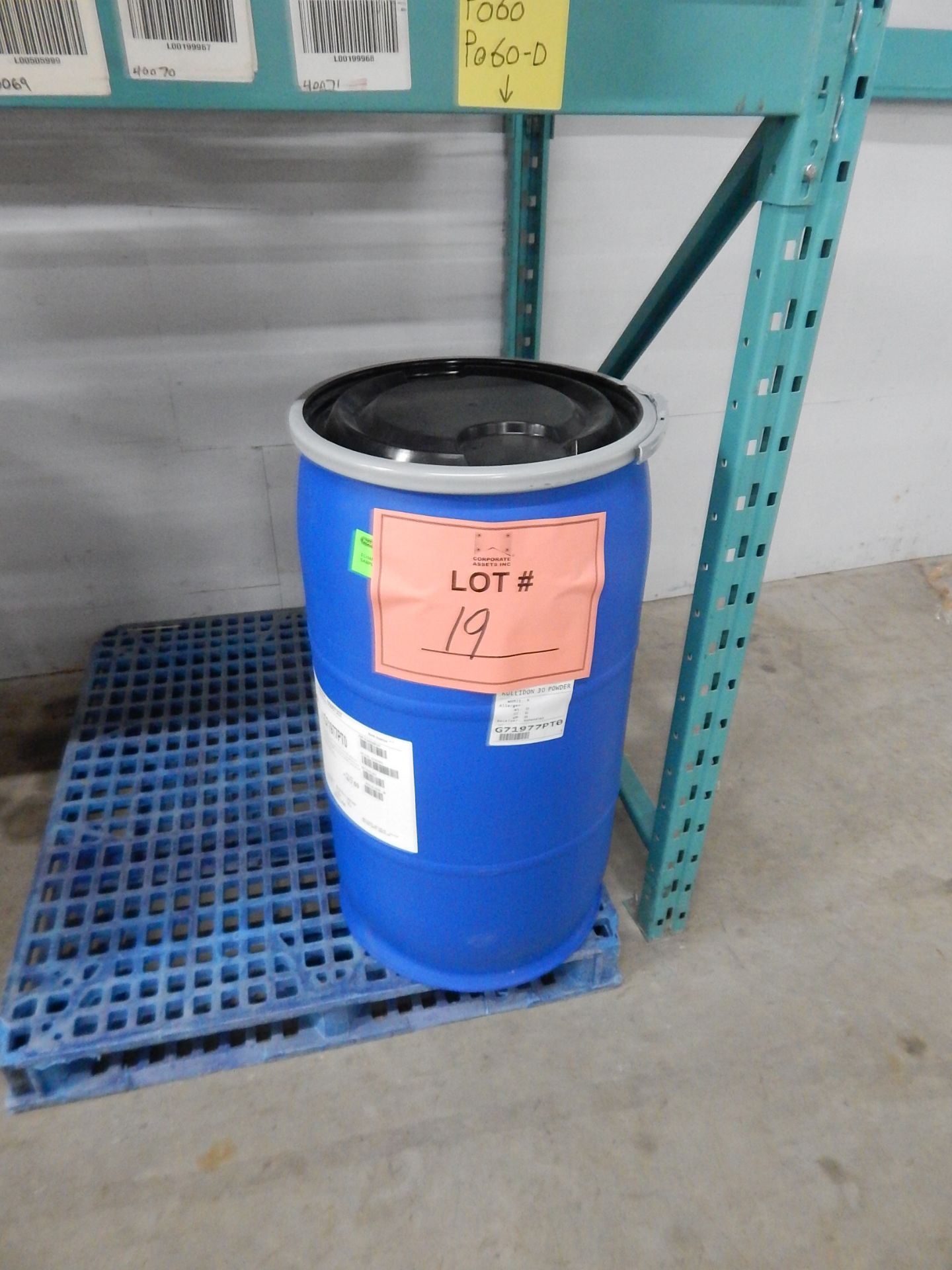 LOT/ SKID WITH CONTENTS CONSISTING OF DRUM OF POVIDONE