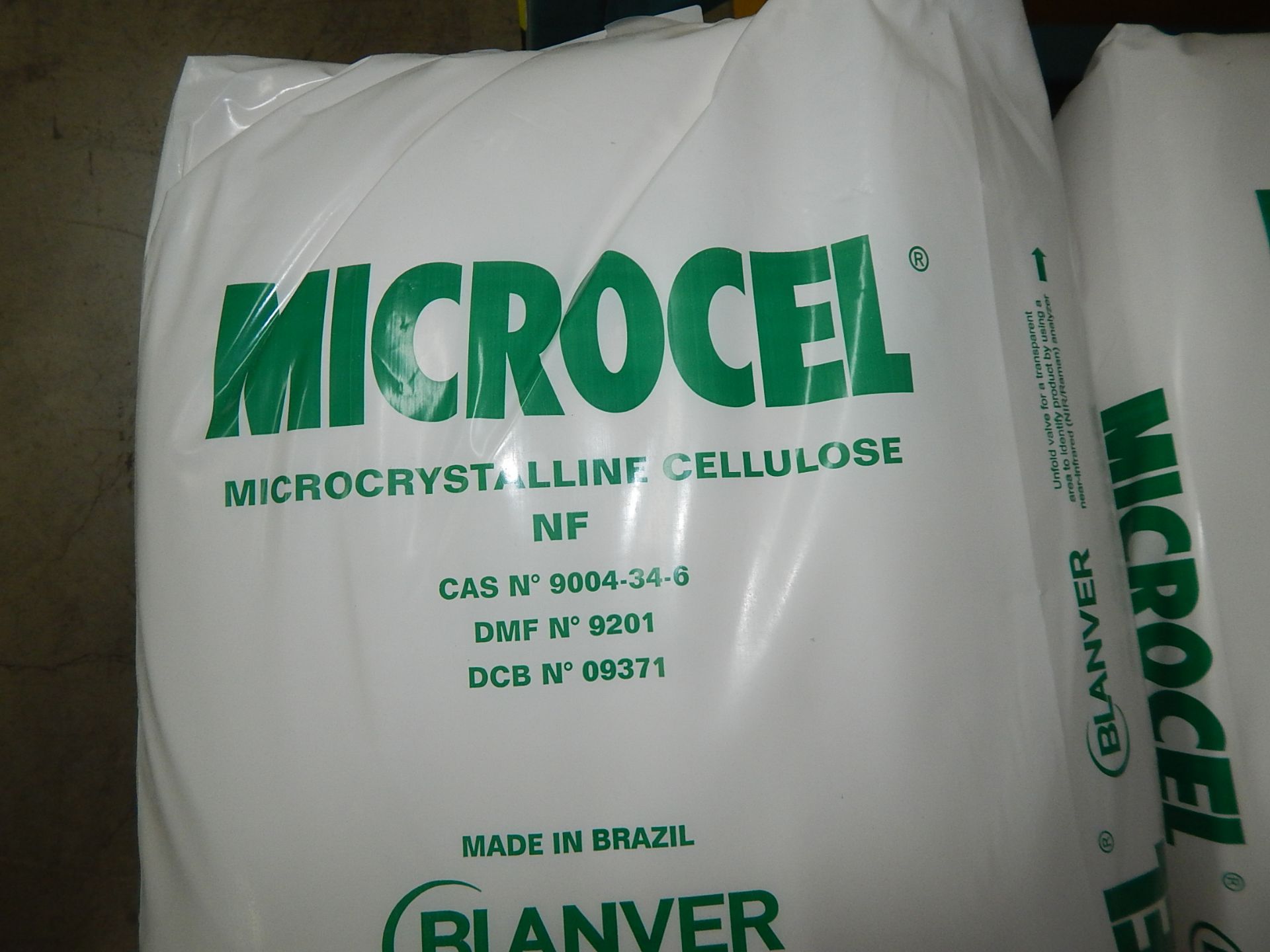 LOT/ SKID WITH CONTENTS CONSISTING OF 33LBS BAGS OF MICROCEL MICROCRYSTALLINE CELLULOSE - Image 2 of 2