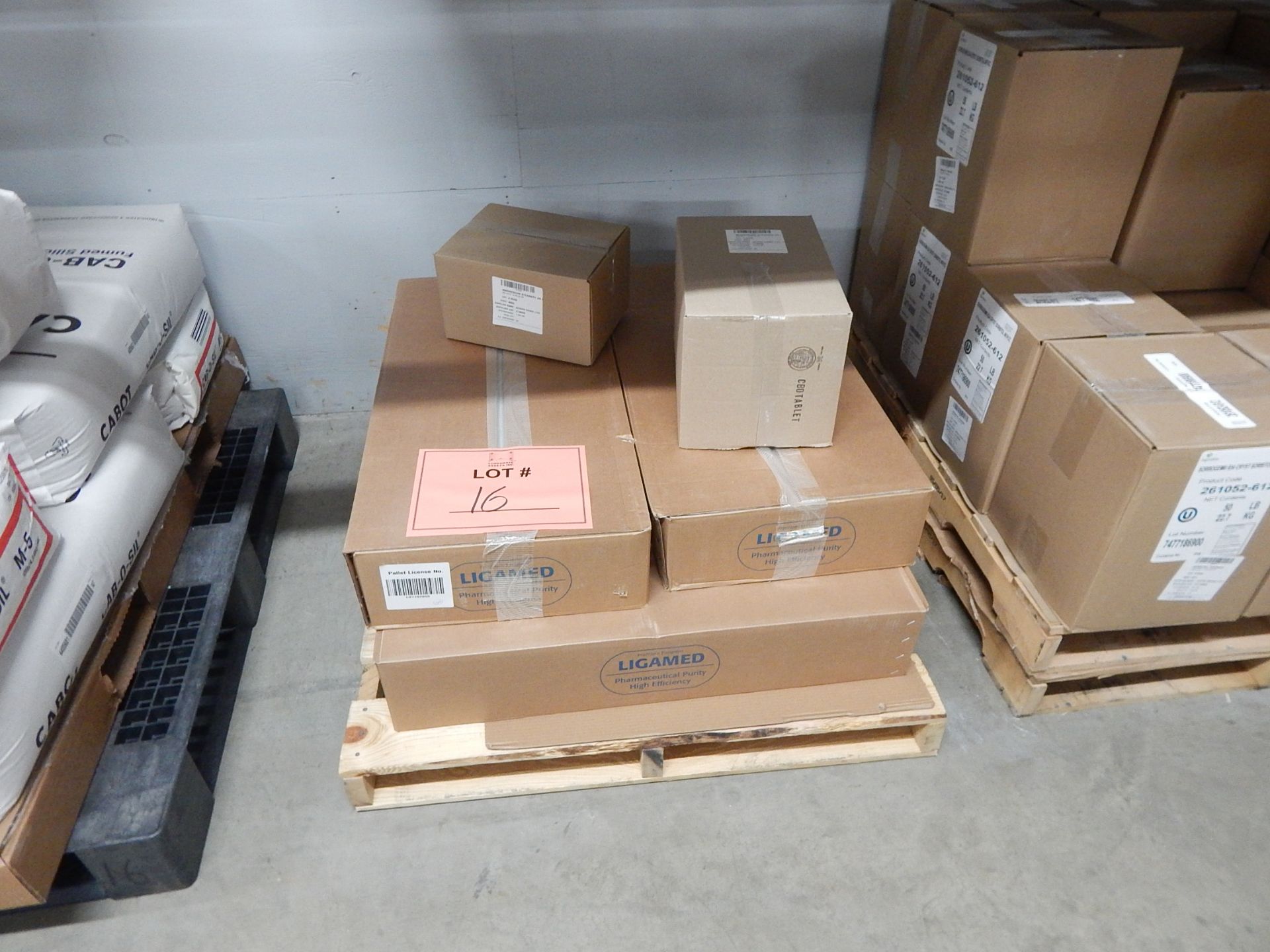 LOT/ SKID WITH CONTENTS CONSISTING OF BOXES OF LIGAMED