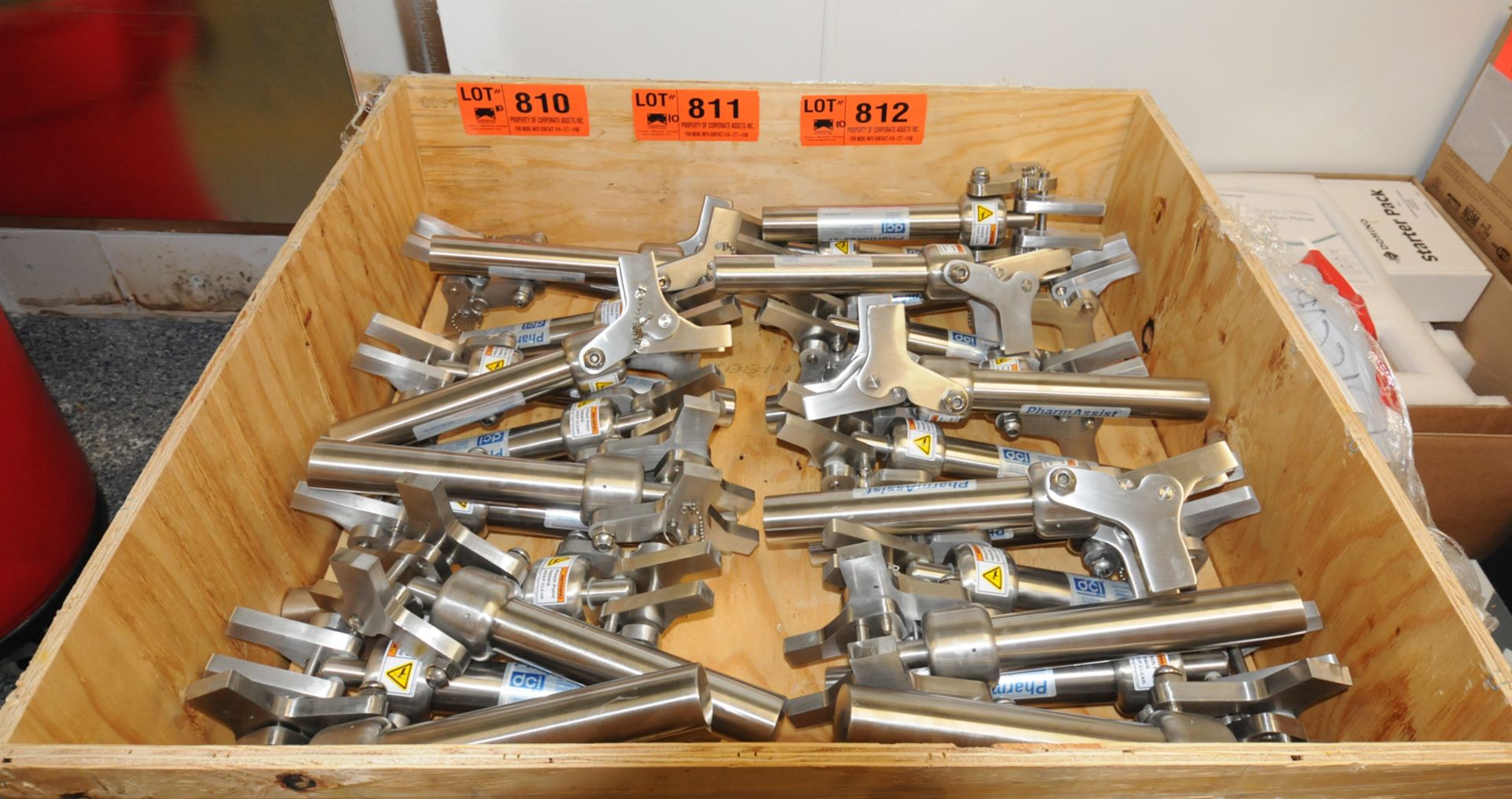 LOT/ (10) DCI PHARMASSIST TANK LID LIFT ASSIT STRUTS - RIGGING FOR LOT 811 - $25 PLUS TAX