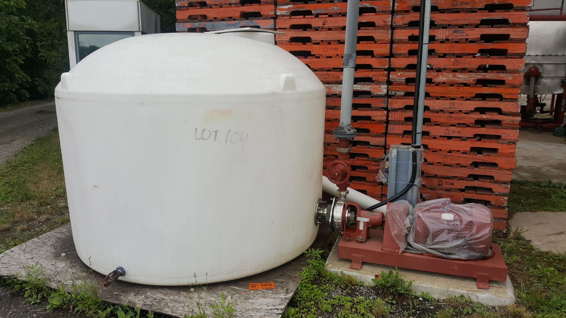 LOT/ PLASTIC HOLDING TANKS WITH PUMPS (CI)