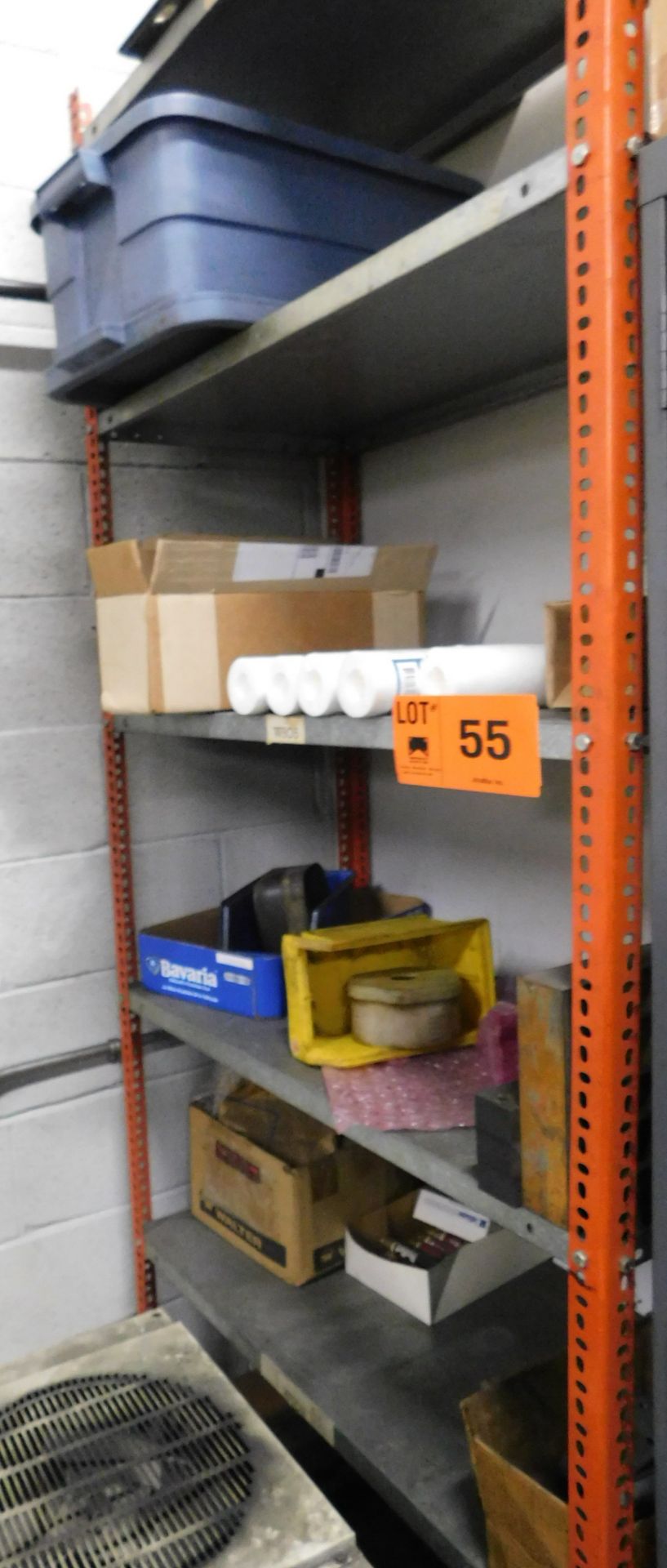 LOT/ SHELF UNIT WITH CONTENTS