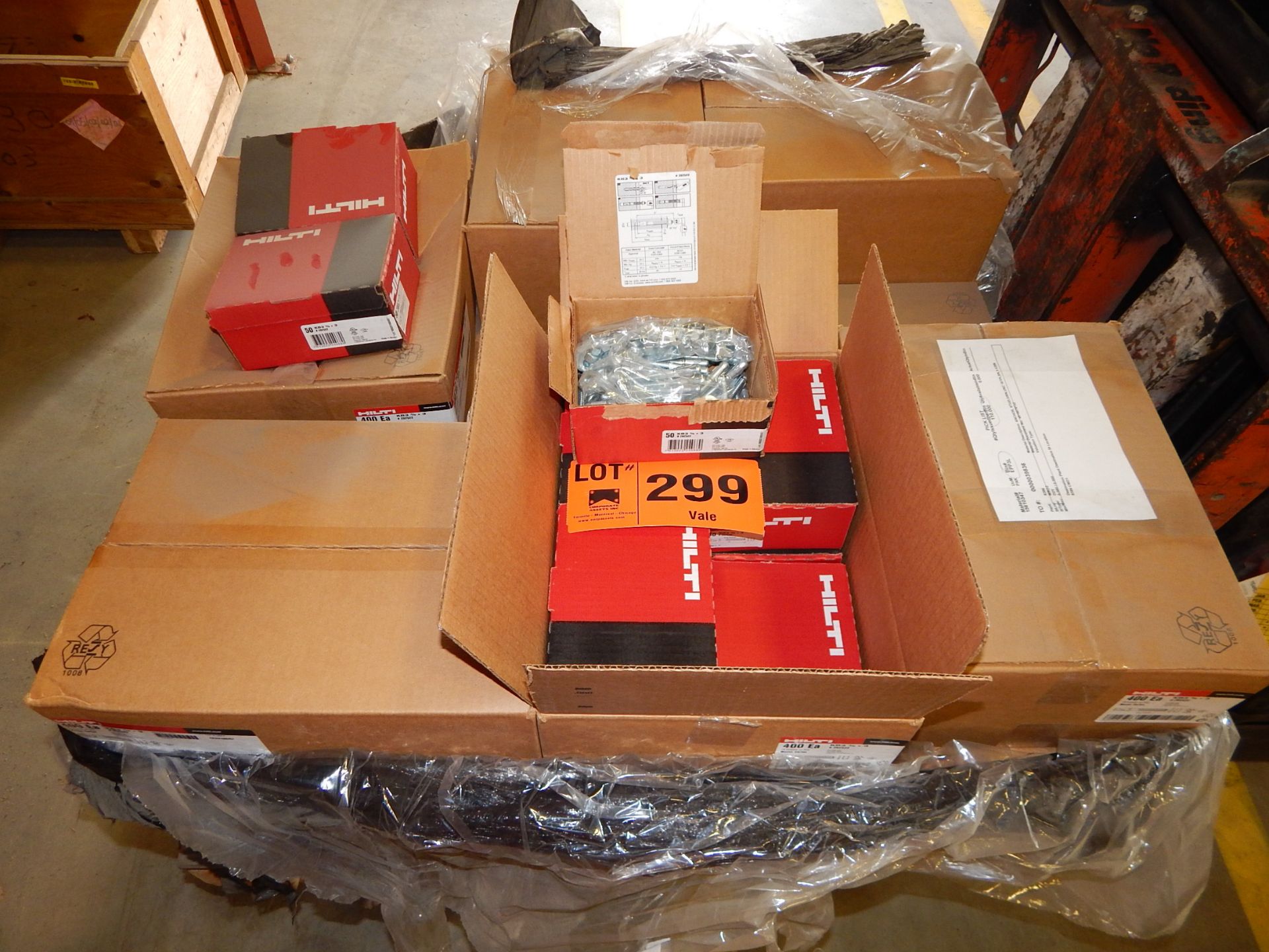 LOT/ CONTENTS OF SKID CONSISTING OF HILTI HARDWARE (LOCATED AT CMD WAREHOUSE)