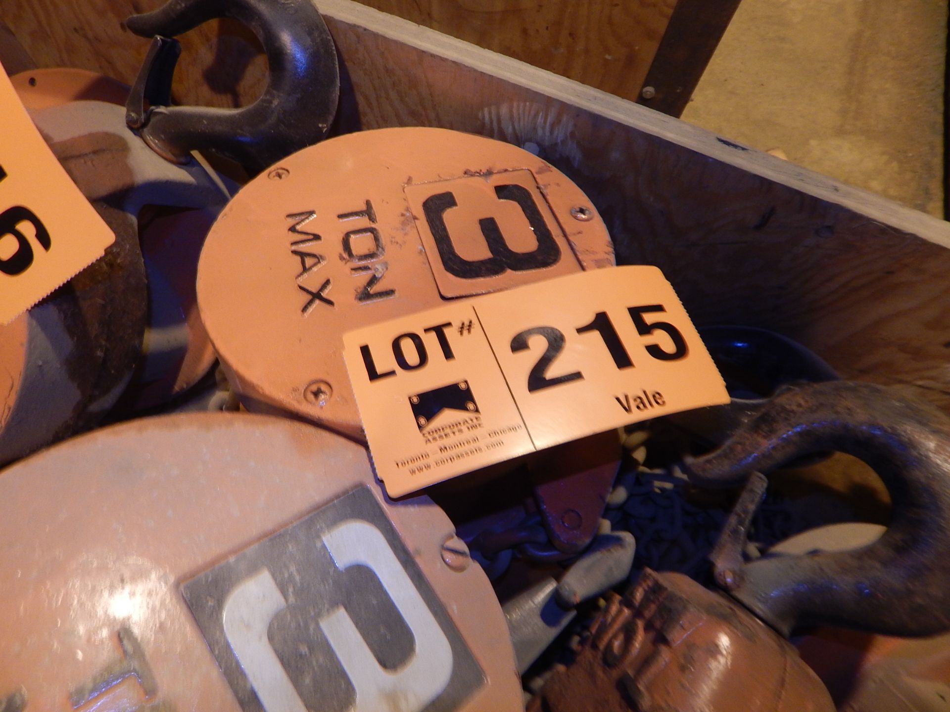 CM 3 TON CHAIN HOIST (LOCATED AT STOBIE MINE)