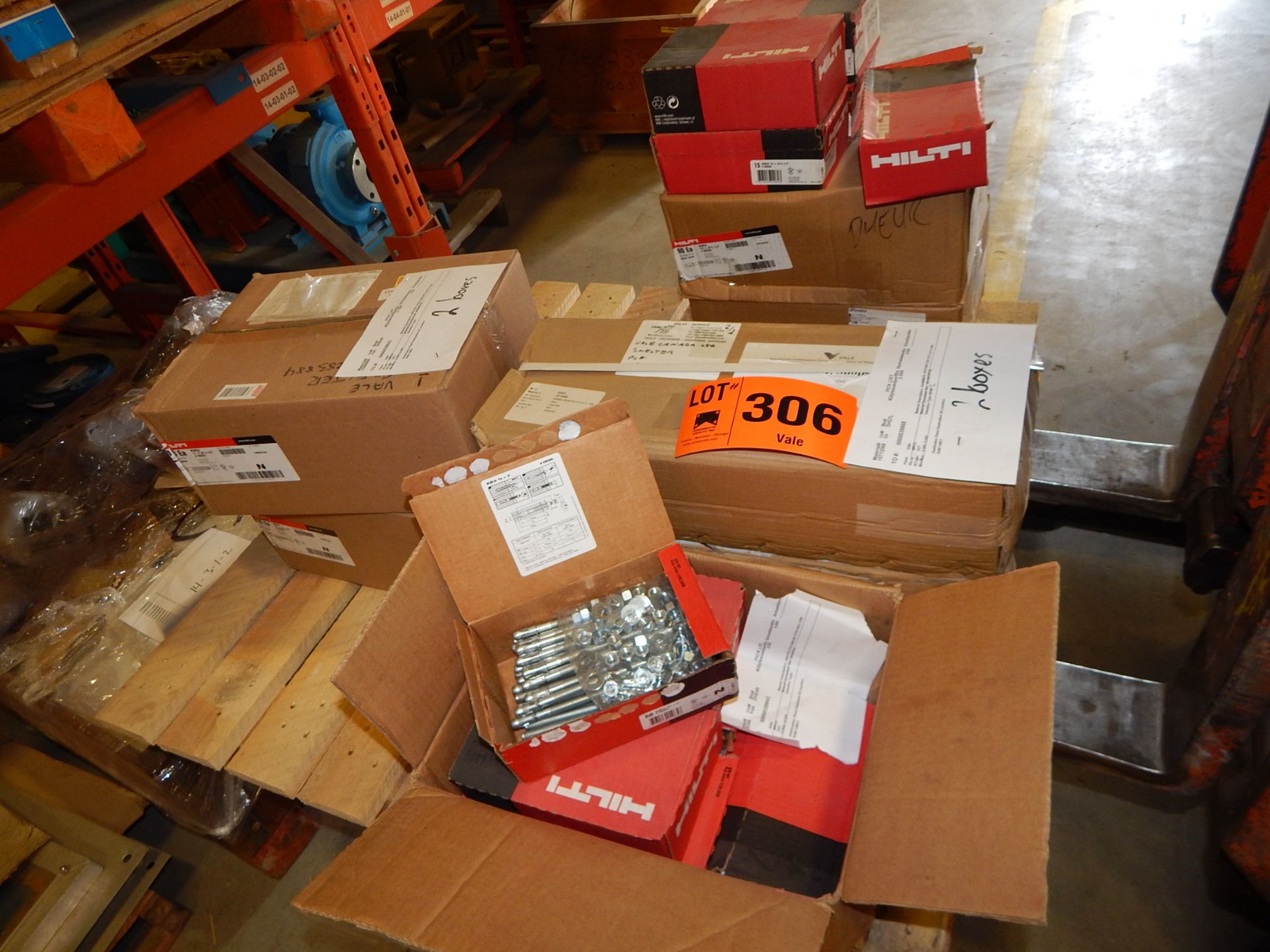 LOT/ CONTENTS OF SKID CONSISTING OF HILTI HARDWARE (LOCATED AT CMD WAREHOUSE)