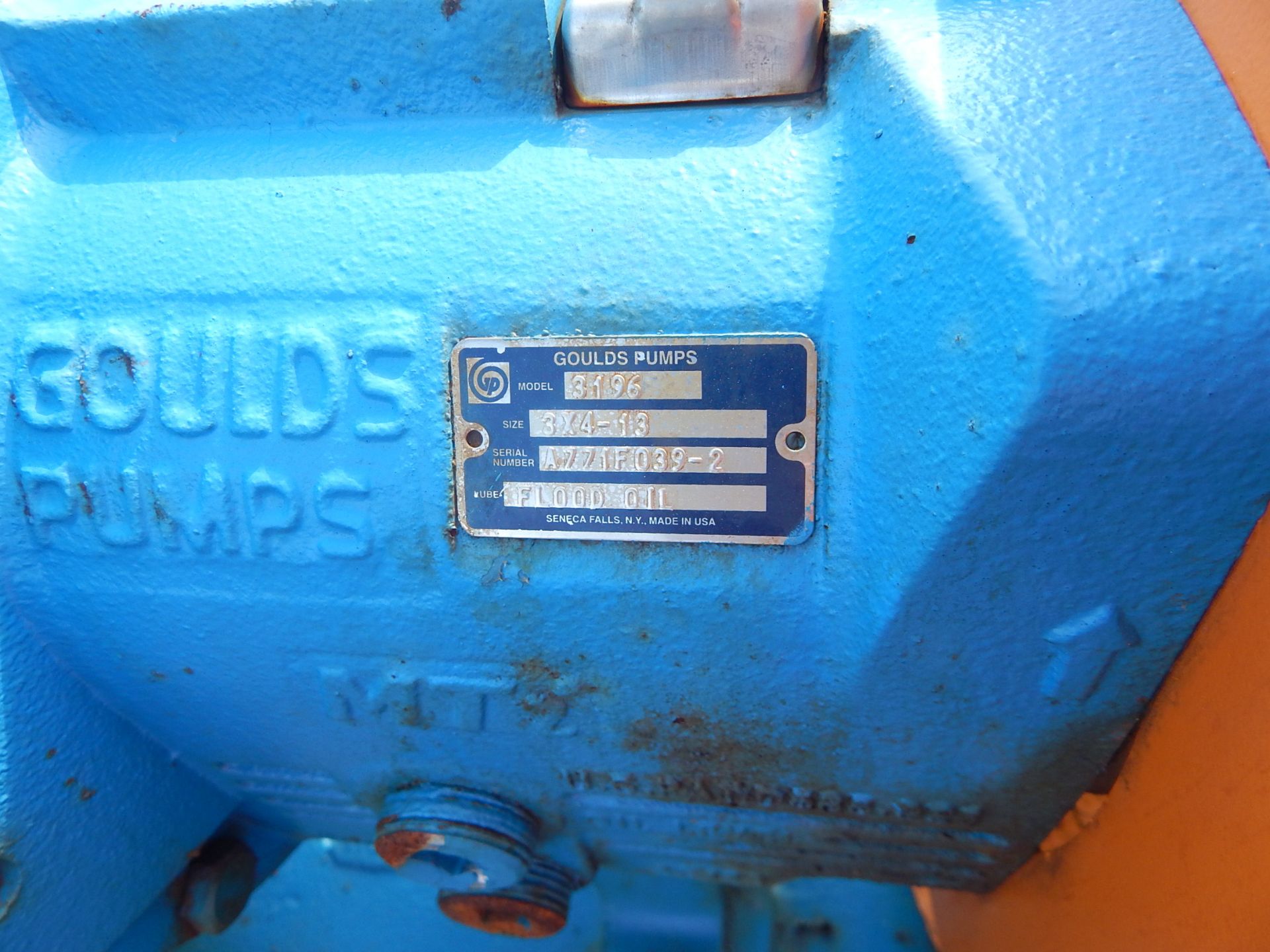 GOULDS 3X4-14 CENTRIFUGAL PUMP - Image 2 of 2