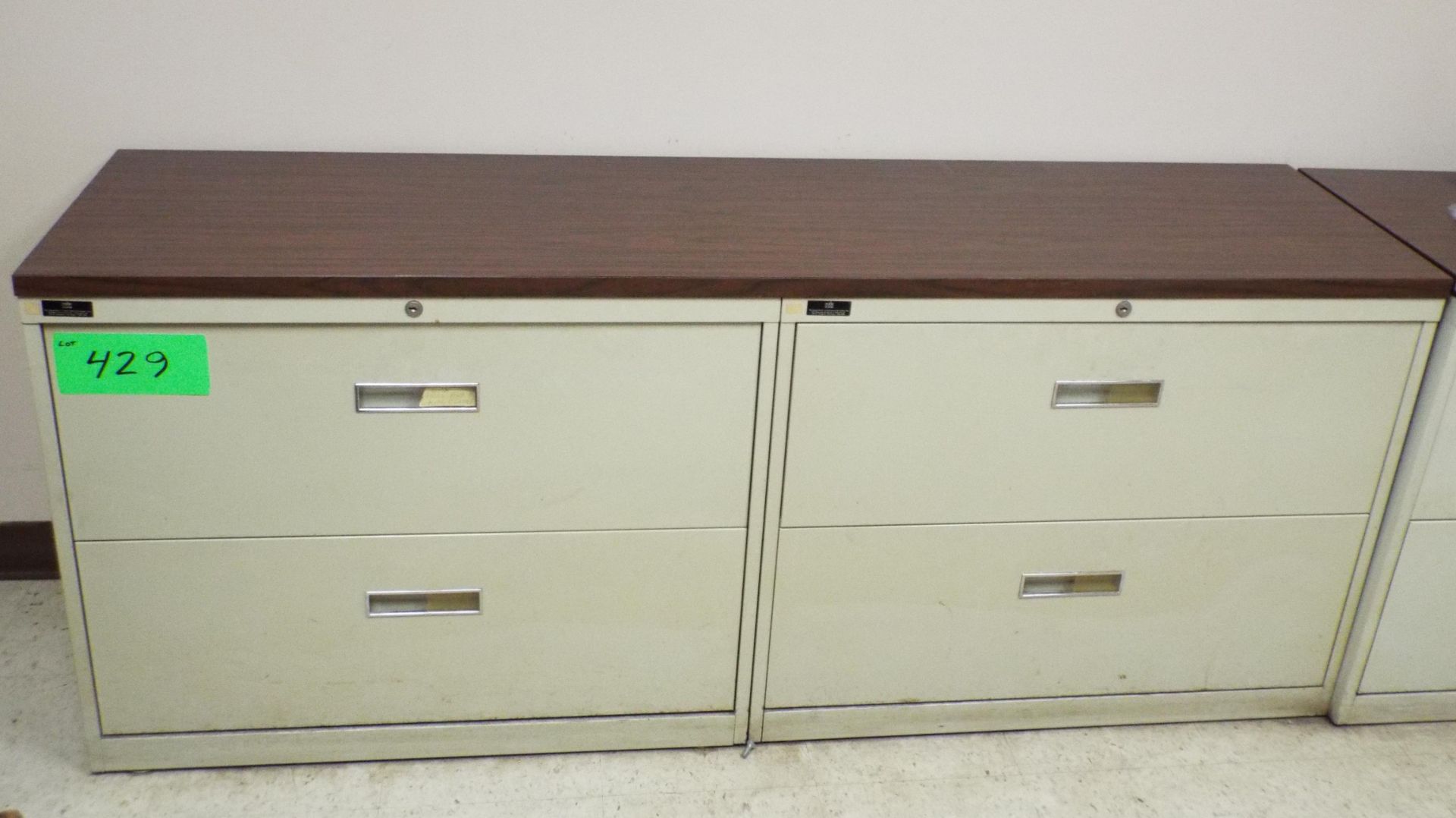 DOUBLE 2 DRAWER LATERAL FILE CABINET